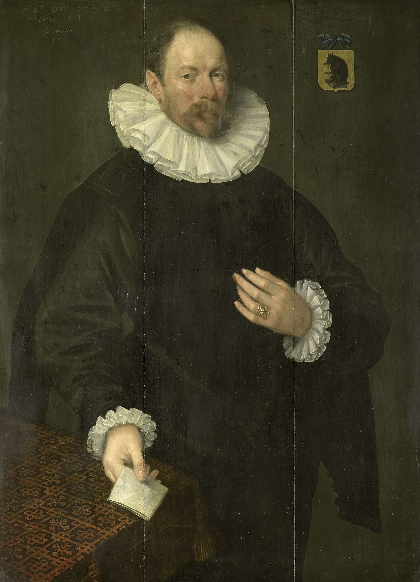 Portrait of Paulus Cornelisz van Beresteyn (1548-1625), Burgomaster of Delft by Jacob Willemsz. (I) Delff