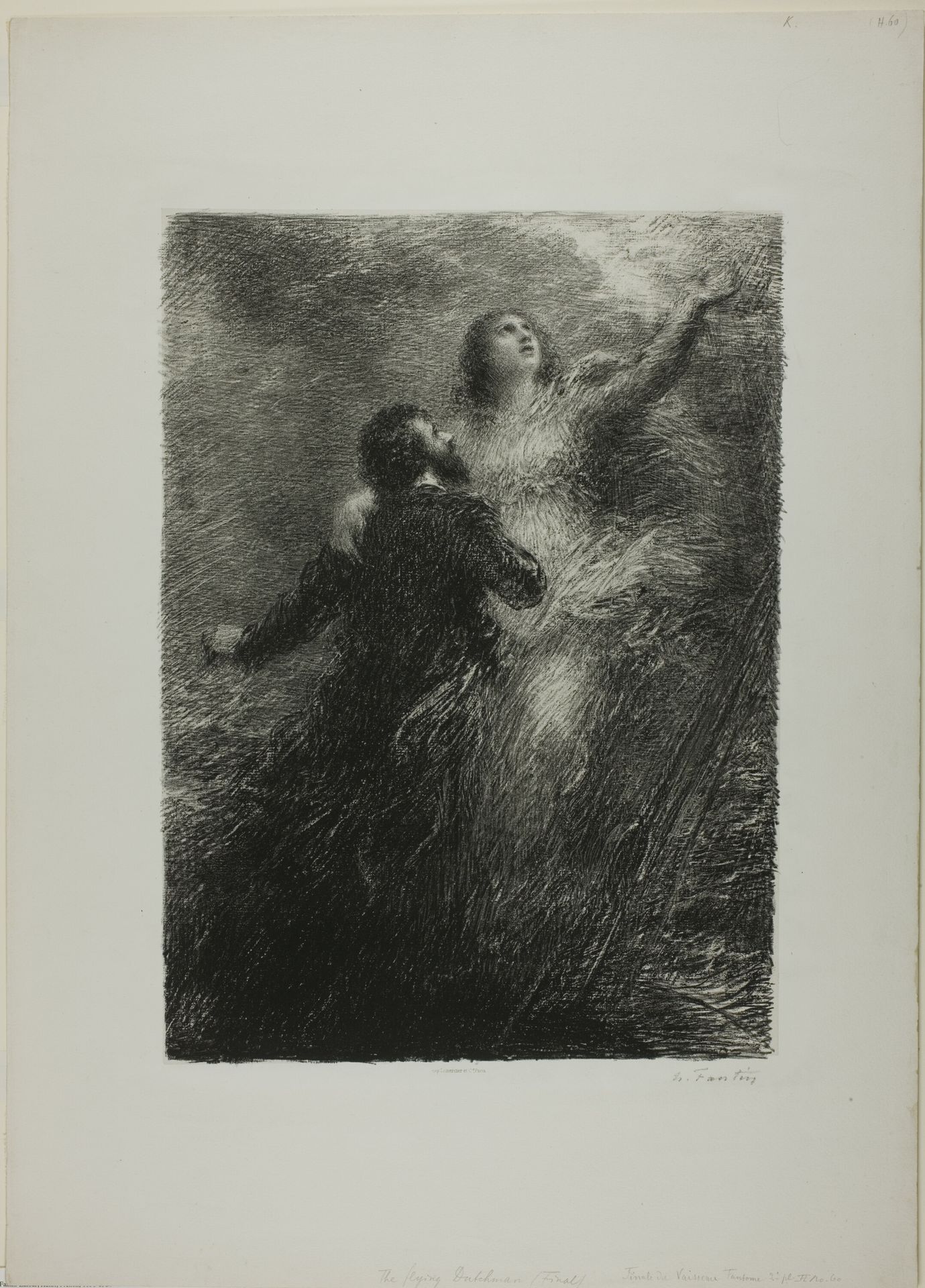 Finale of the Flying Dutchman, second plate by Henri Fantin-Latour