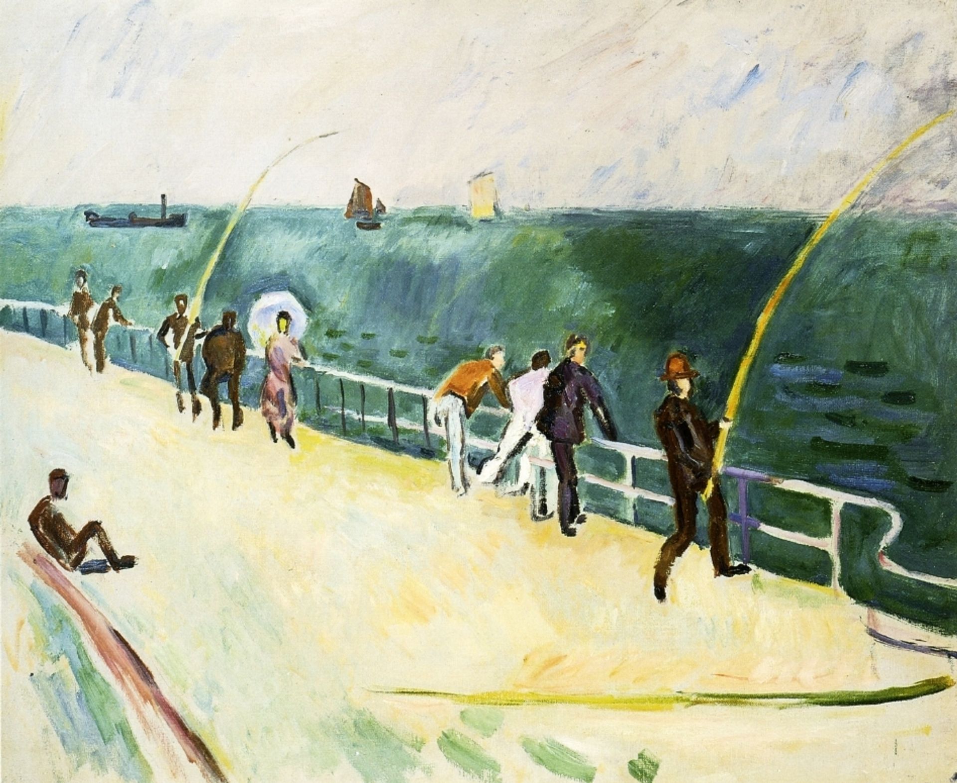 Men Fishing by Raoul Dufy