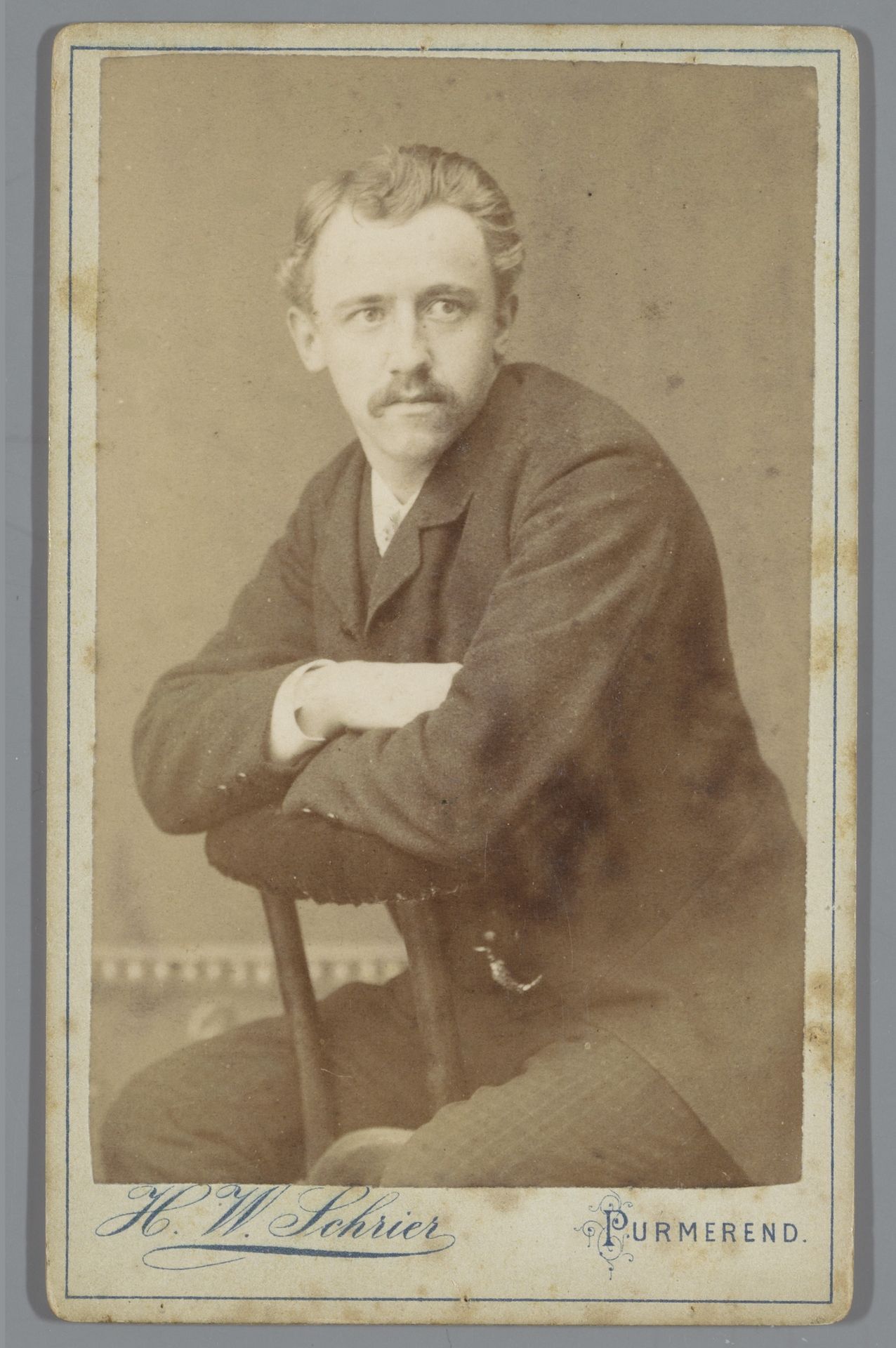 Portret van Frans Fokma by H.W. Schrier