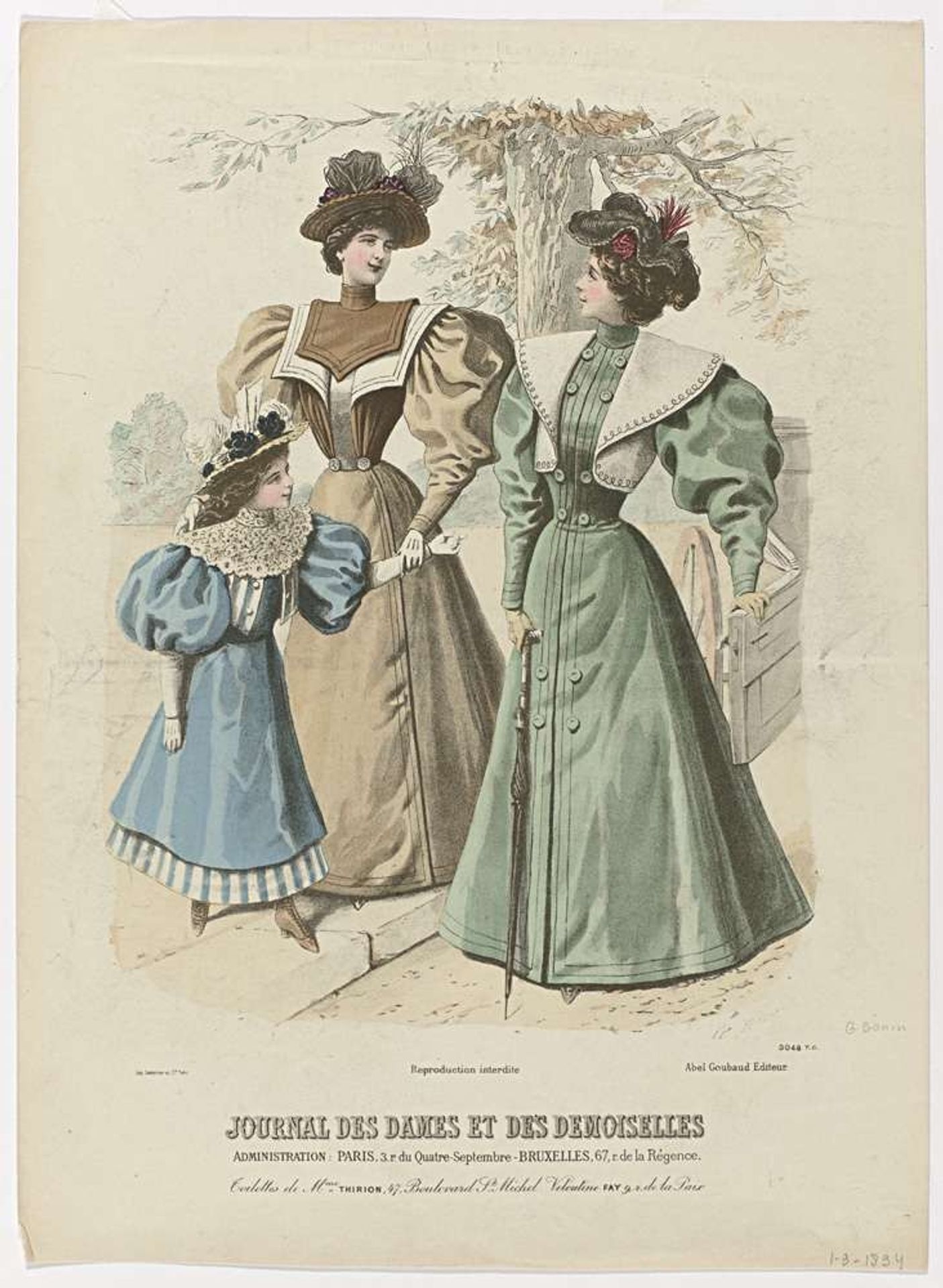 Journal des Dames et des Demoiselles, 1-9-1894, Nr. 3048 T.C. : Toilettes de Mme Thirion (...) by Guido Gonin