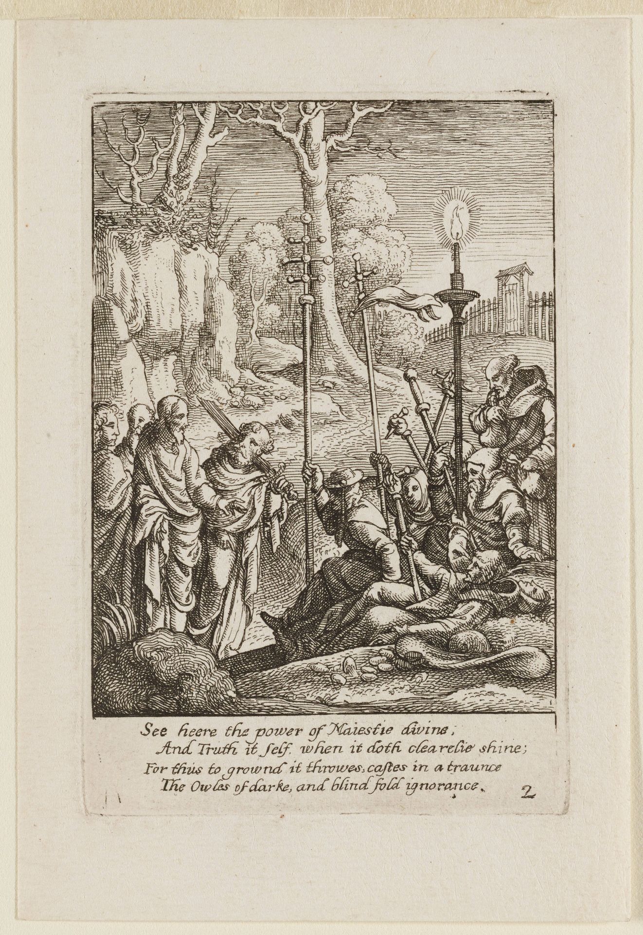 Christ Confronting His Detractors by Wenceslaus Hollar