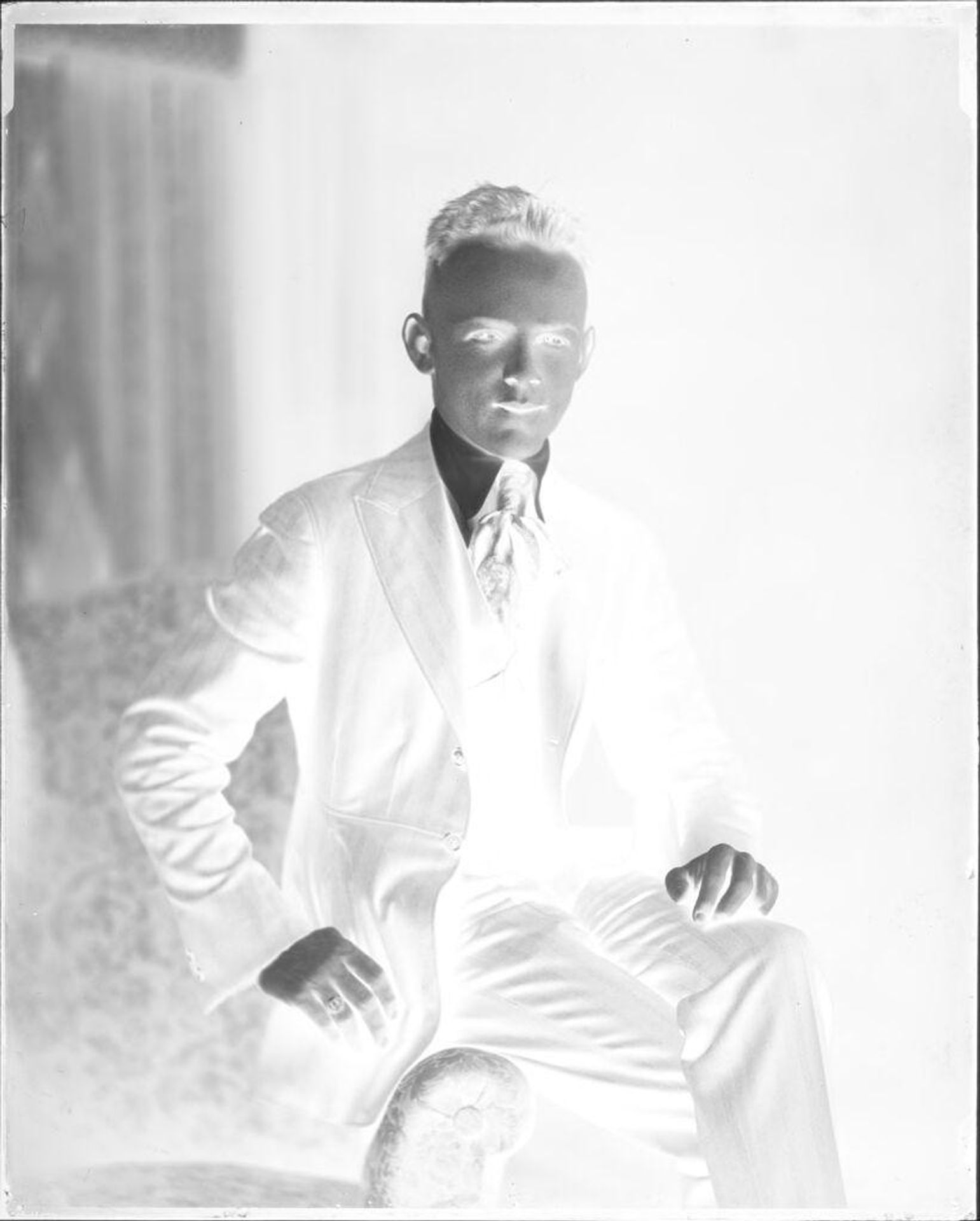 Untitled (portrait of a young man in a three piece suit) by Hamblin Studio