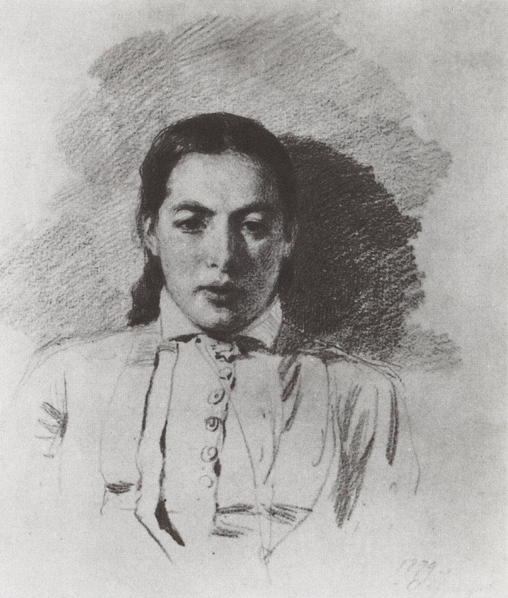 Portrait N. V. Yakunchikova by Vasily Polenov