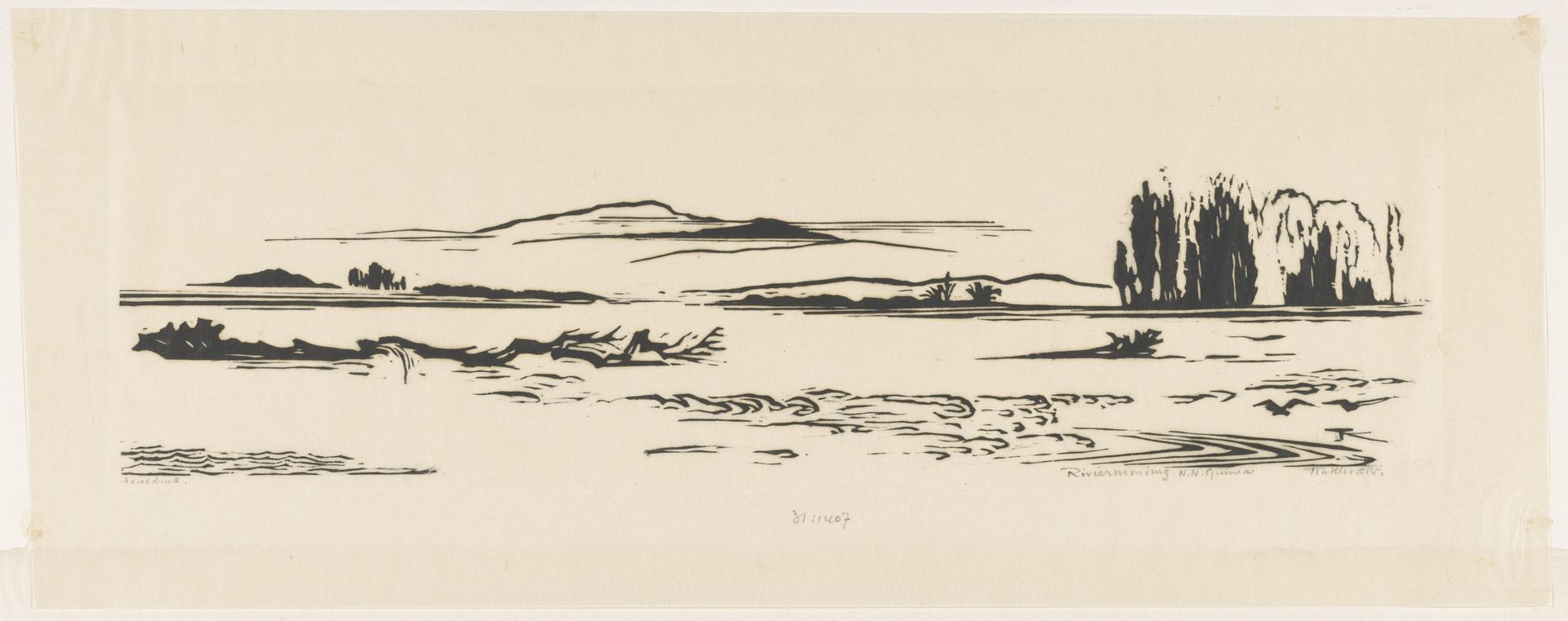 Riviermonding N. N. Guinea by Johannes Frederik Engelbert ten Klooster