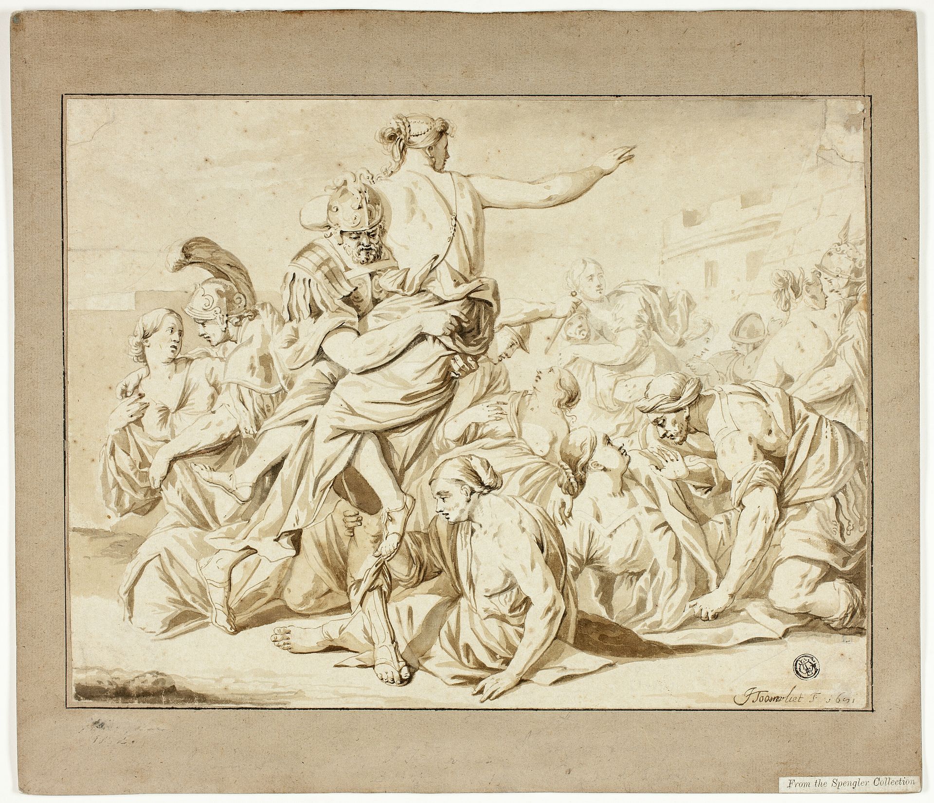 Rape of the Sabines by Jacob Toorenvliet