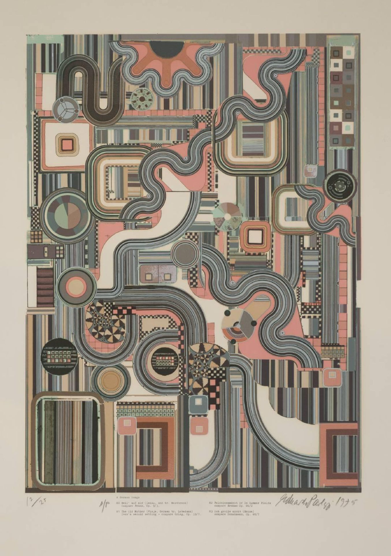 Four German Songs by  Sir Eduardo Paolozzi