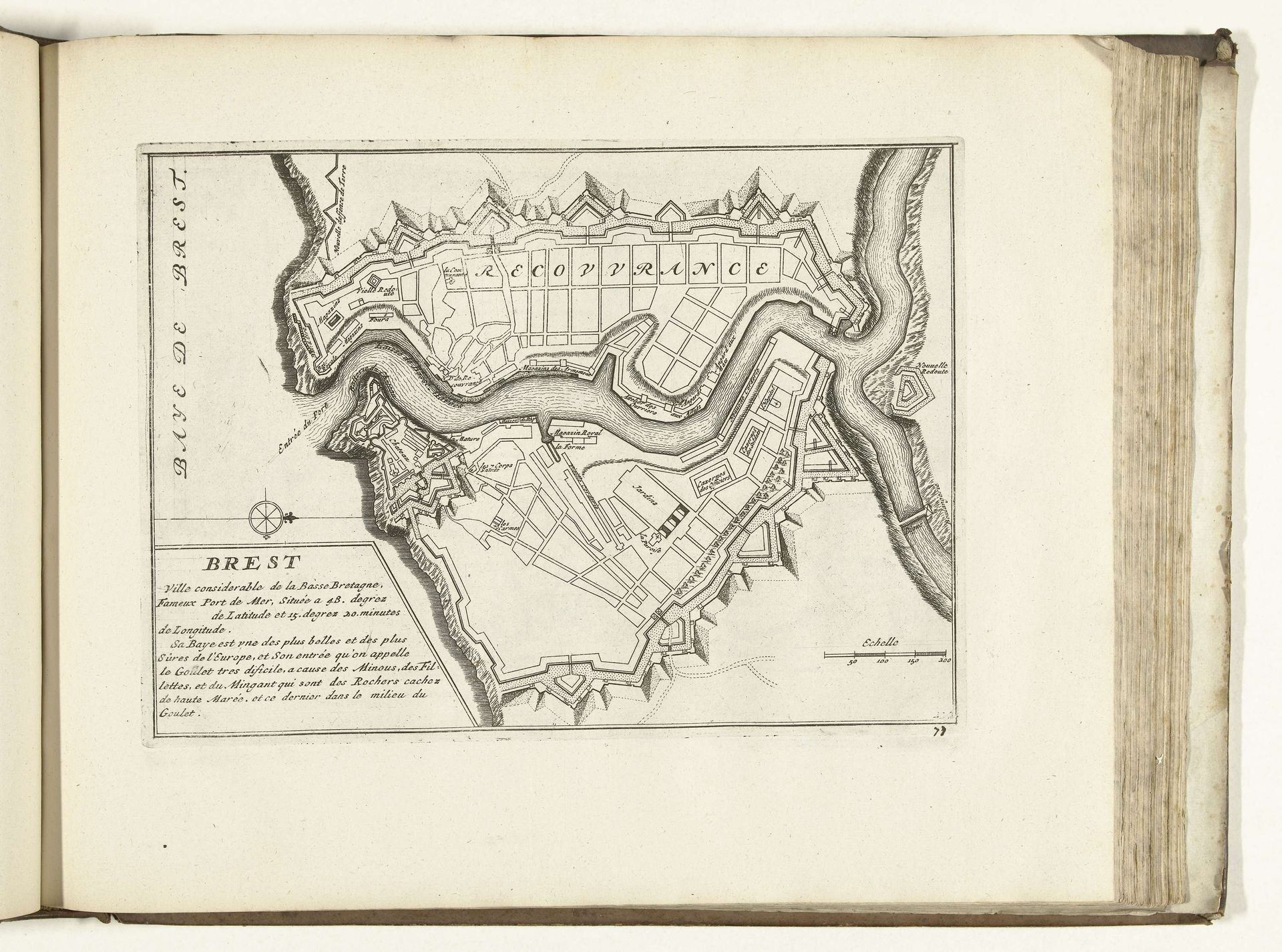 Plattegrond van Brest, 1726 by Anonymous