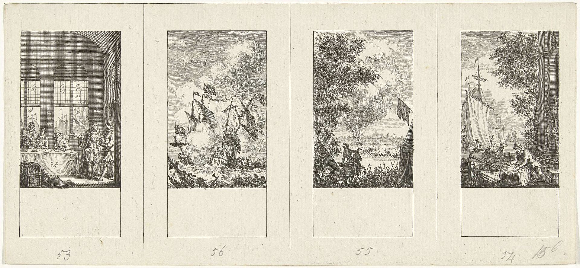 Vier episodes uit de vaderlandse geschiedenis by Simon Fokke