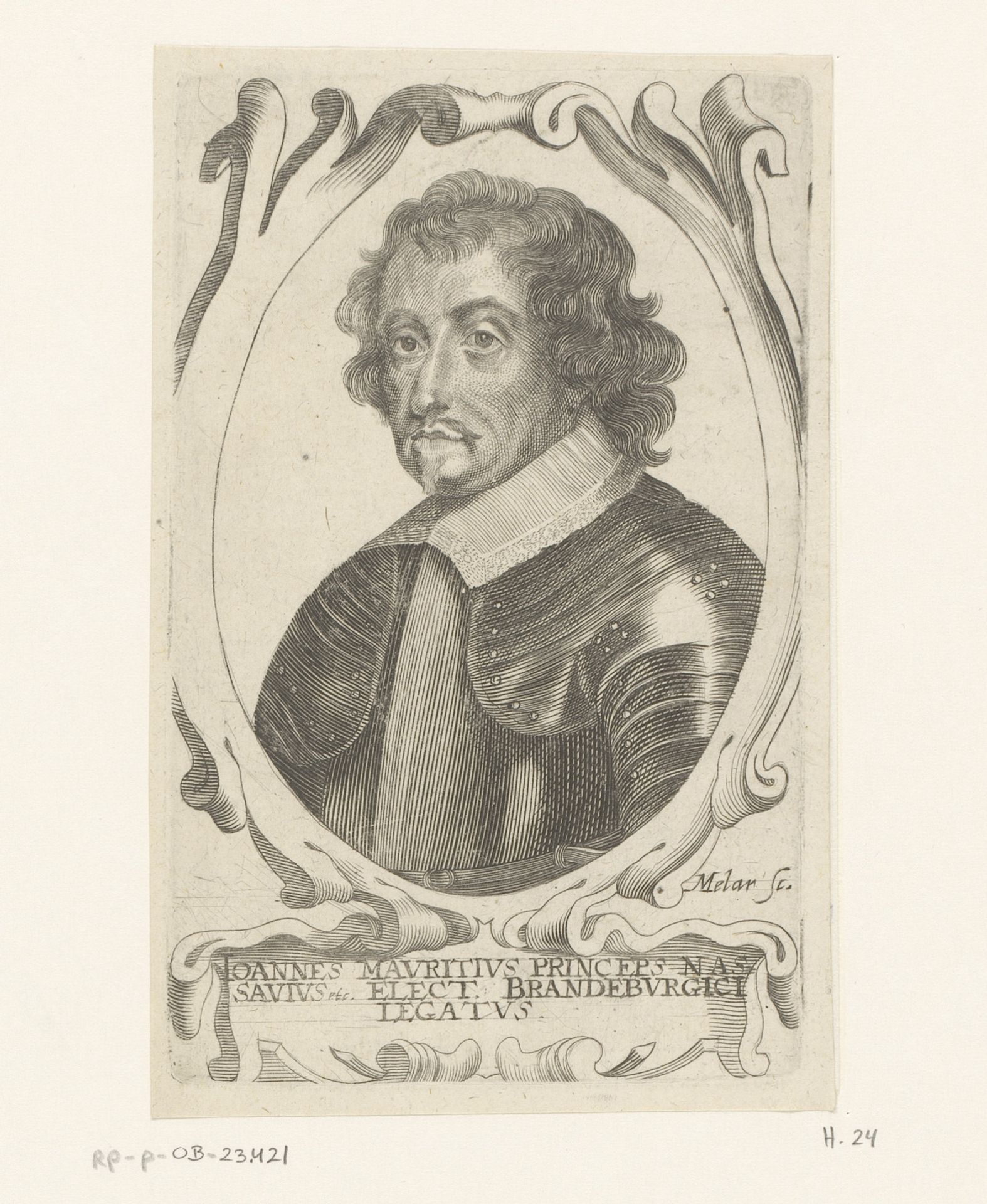 Portret van Johan Maurits van Nassau-Siegen by Adriaen Millaert