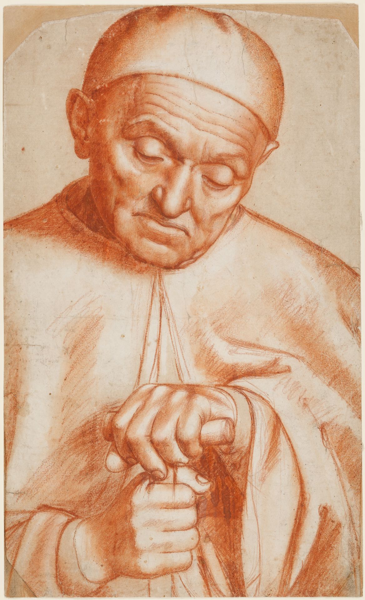 Kopf und Oberkörper eines alten Mannes by Anonymous