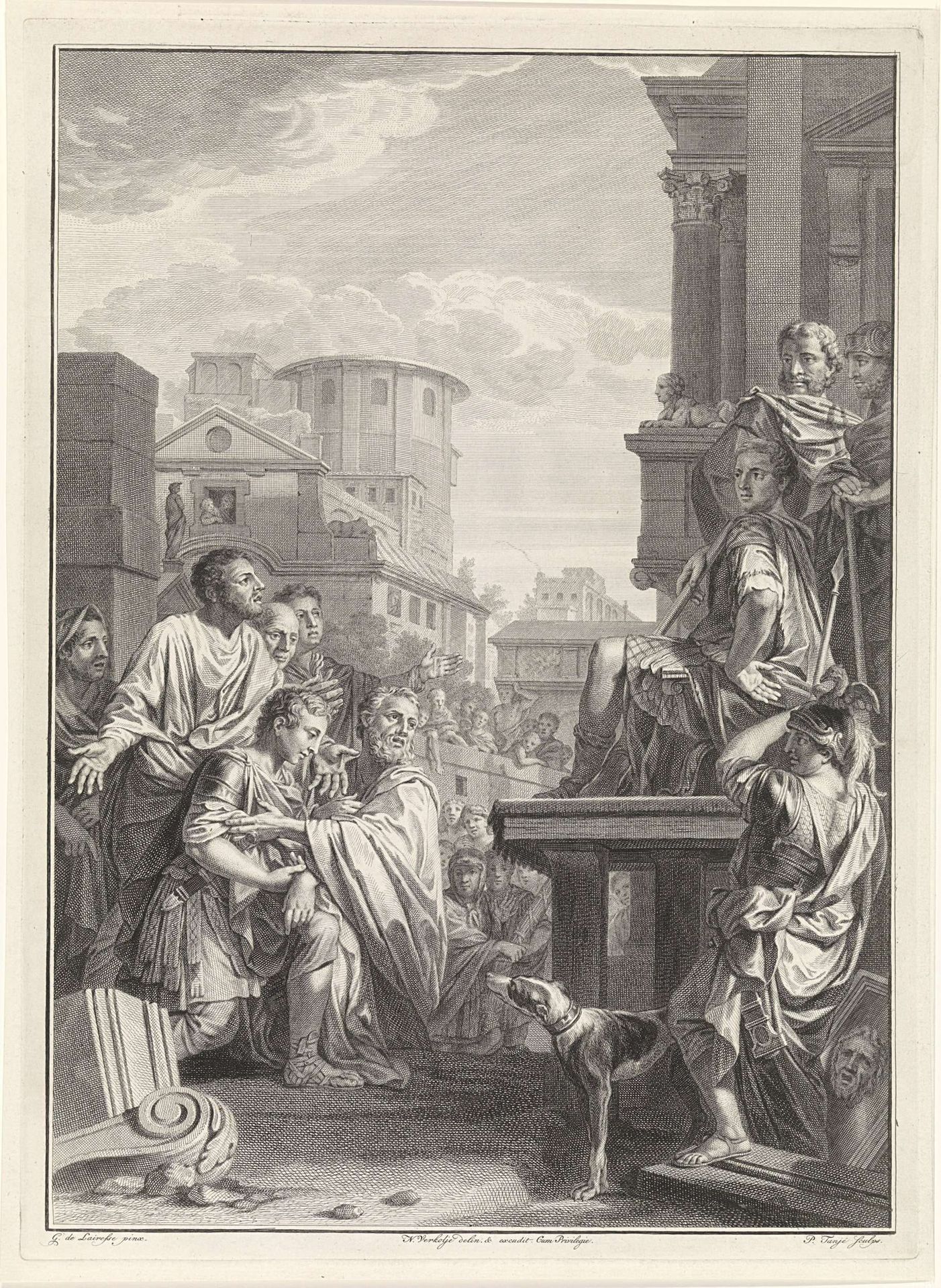 Lucius Papirius vergeeft Fabius Maximus by Pieter Tanjé