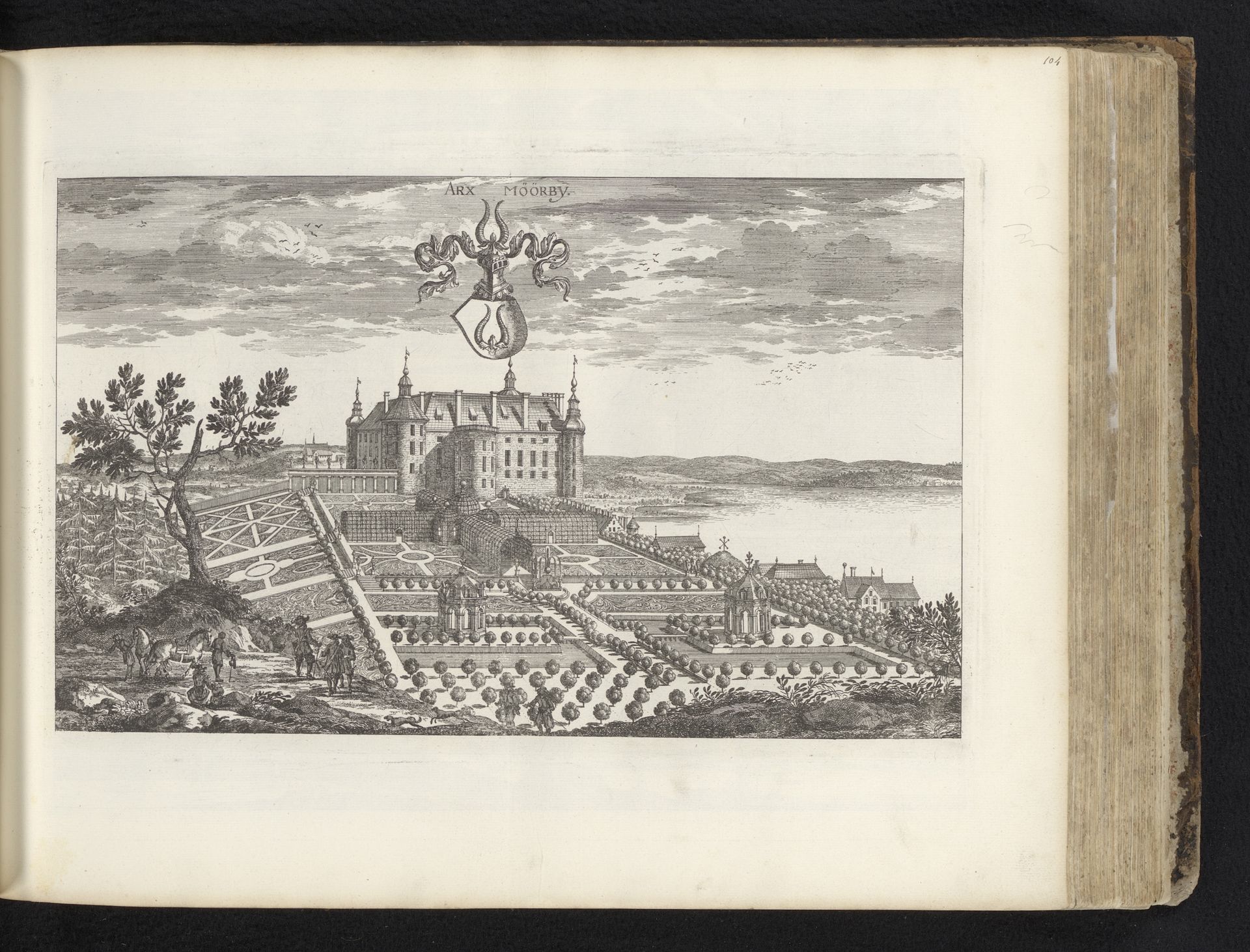 Gezicht op kasteel Mörby by Adam Perelle