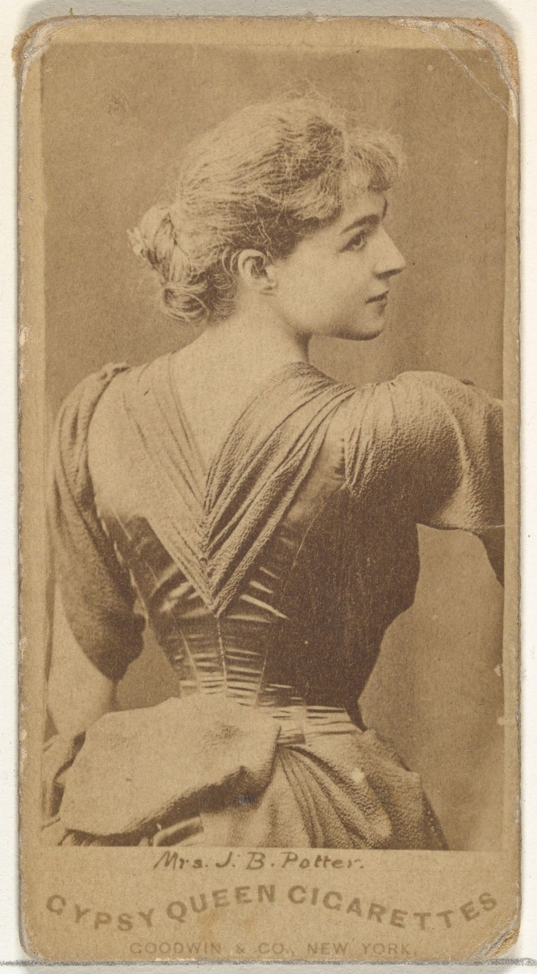 Mrs. James Brown Potter, from the Actors and Actresses series (N171) for Gypsy Queen Cigarettes by Goodwin & Company