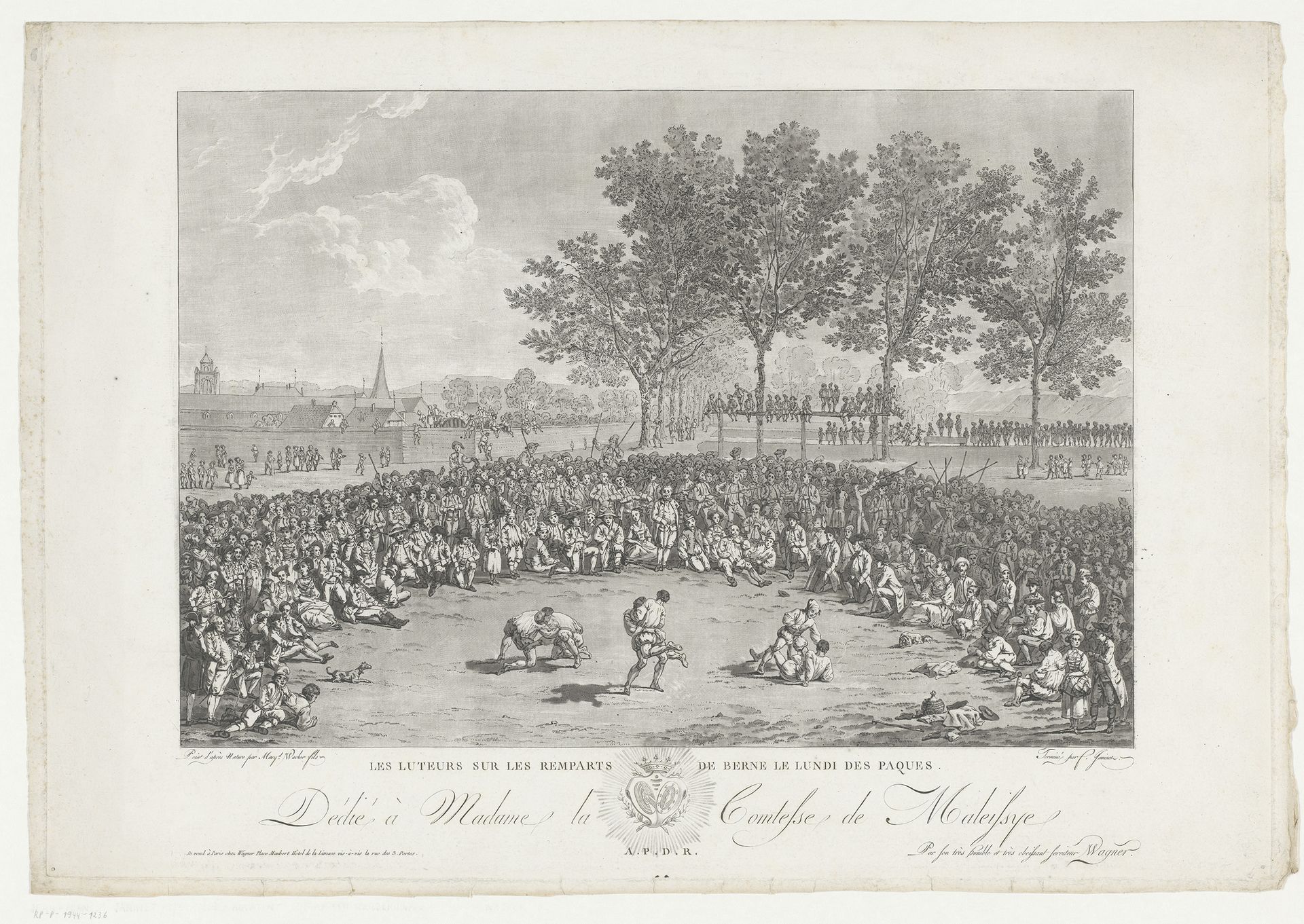 Publiek gevecht by Jean François Janinet
