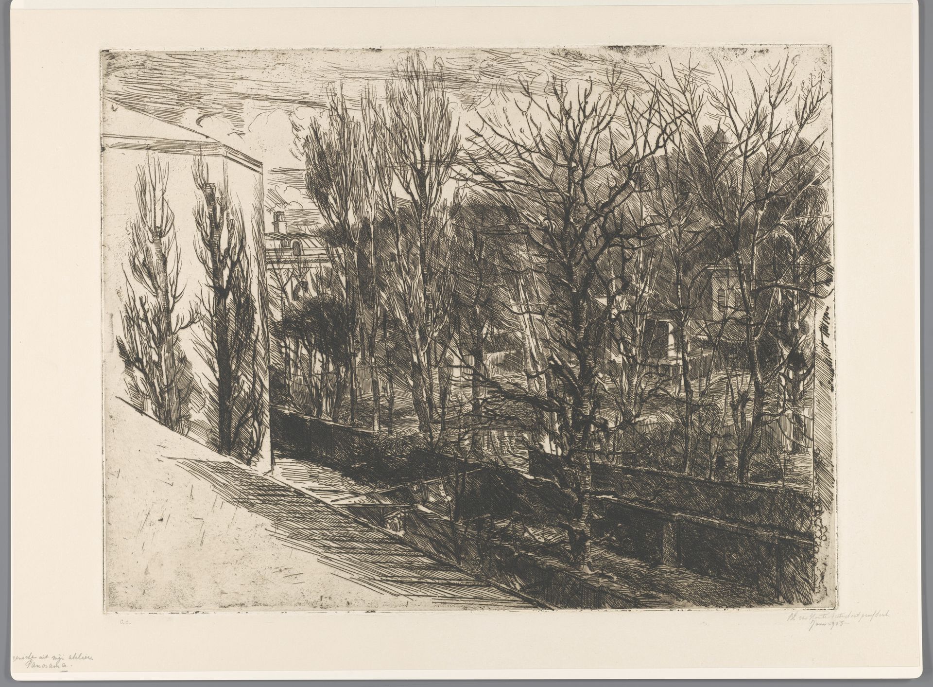 Gezicht uit mijn atelier by Barbara Elisabeth van Houten