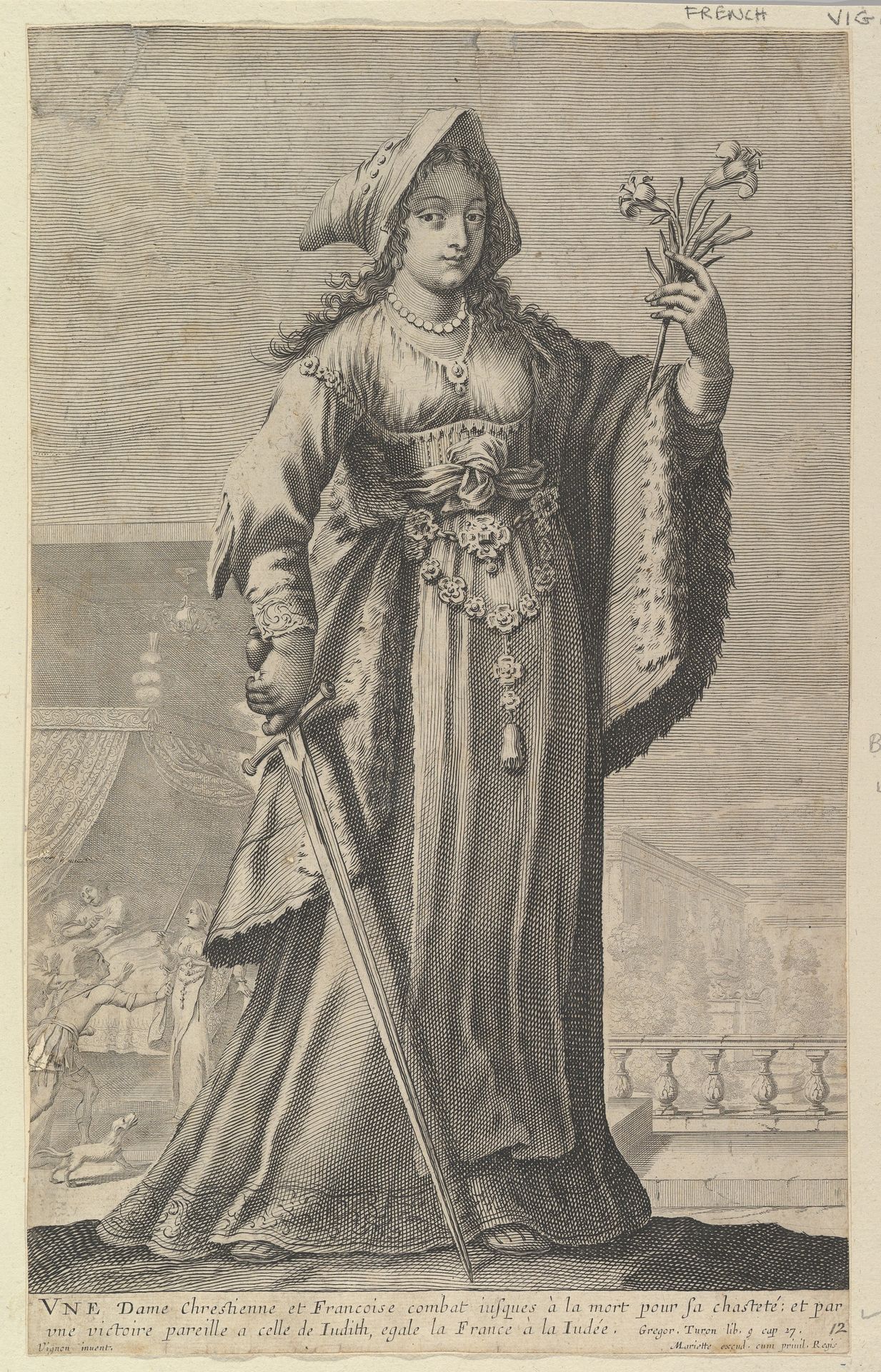 A French Christian Woman (Une Dame Chrétienne et Française) by Gilles Rousselet