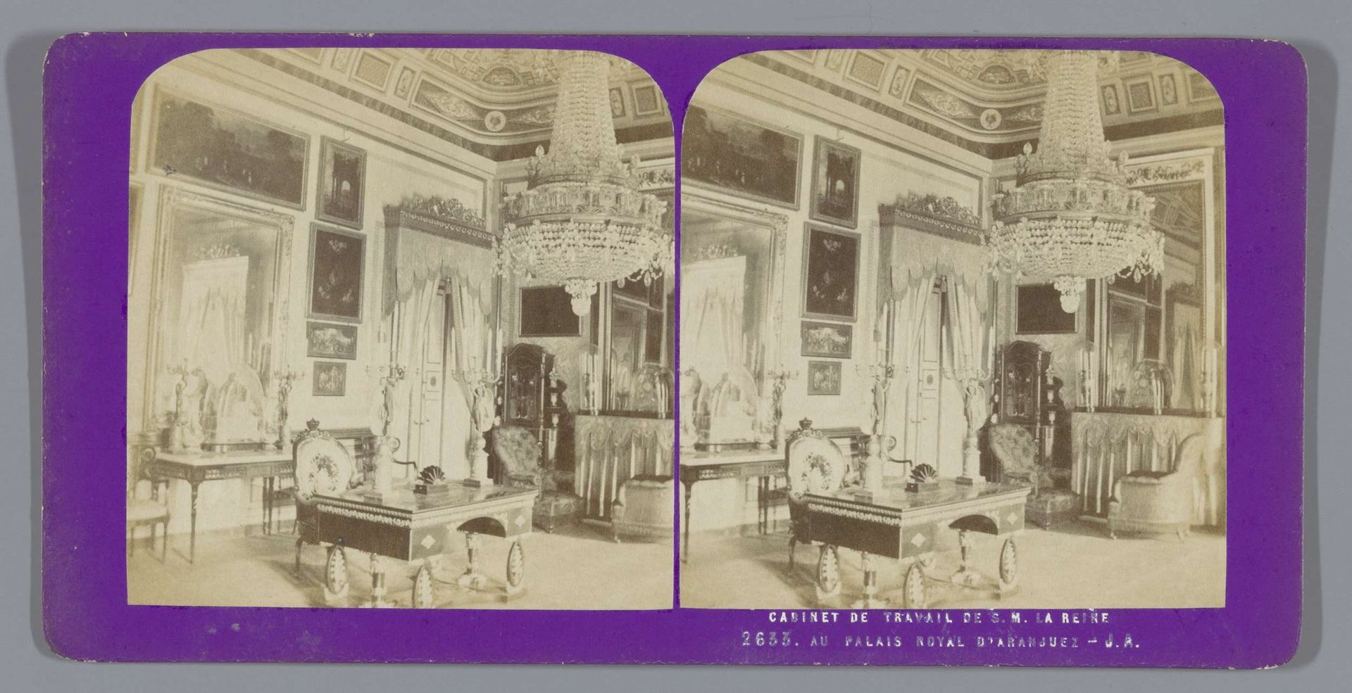 Werkkamer van de koningin in het Koninklijk Paleis van Aranjuez by Jean Andrieu