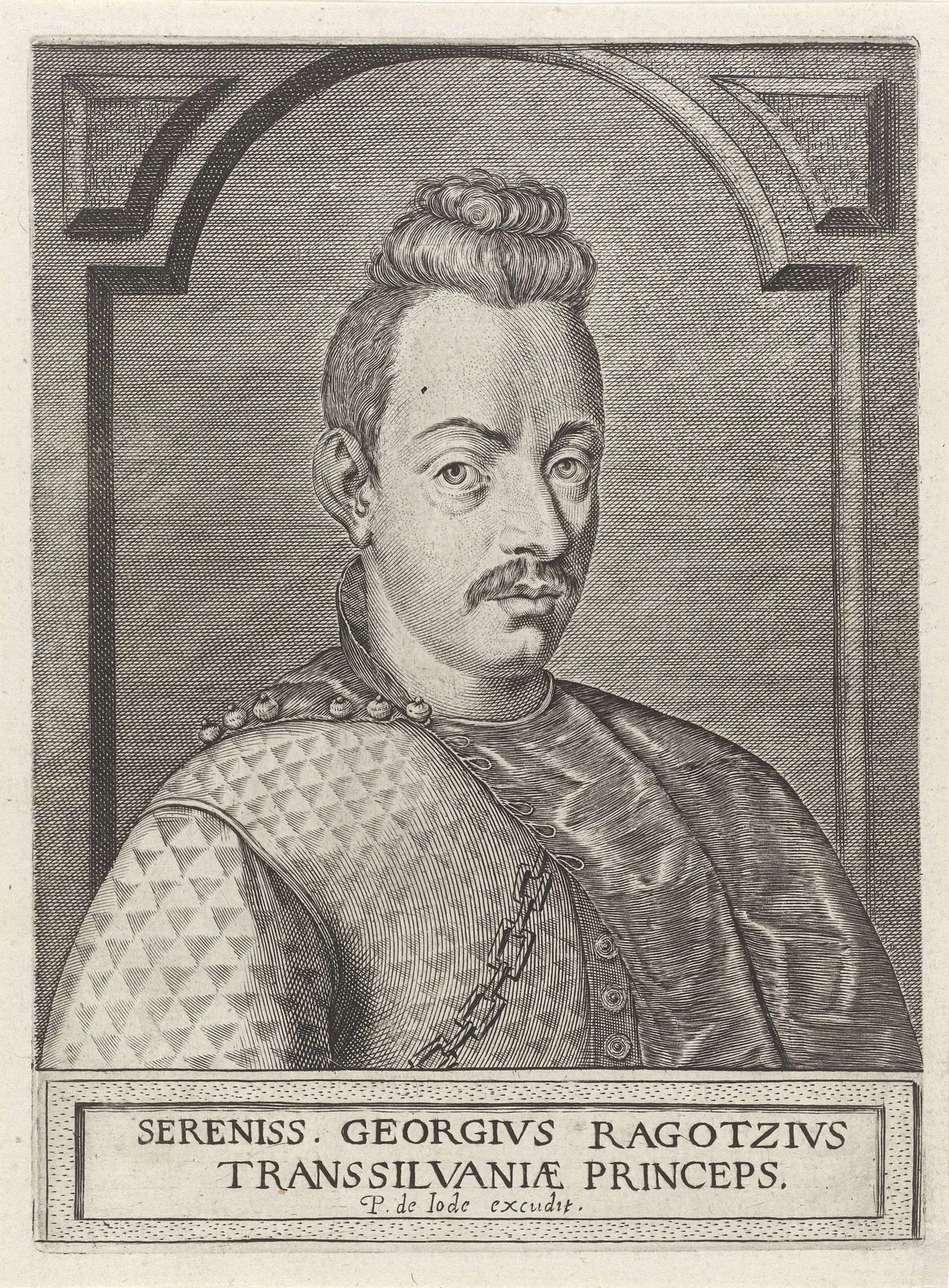 Portret van György II Rákóczi, prins van Transsylvanië by Pieter de (II) Jode