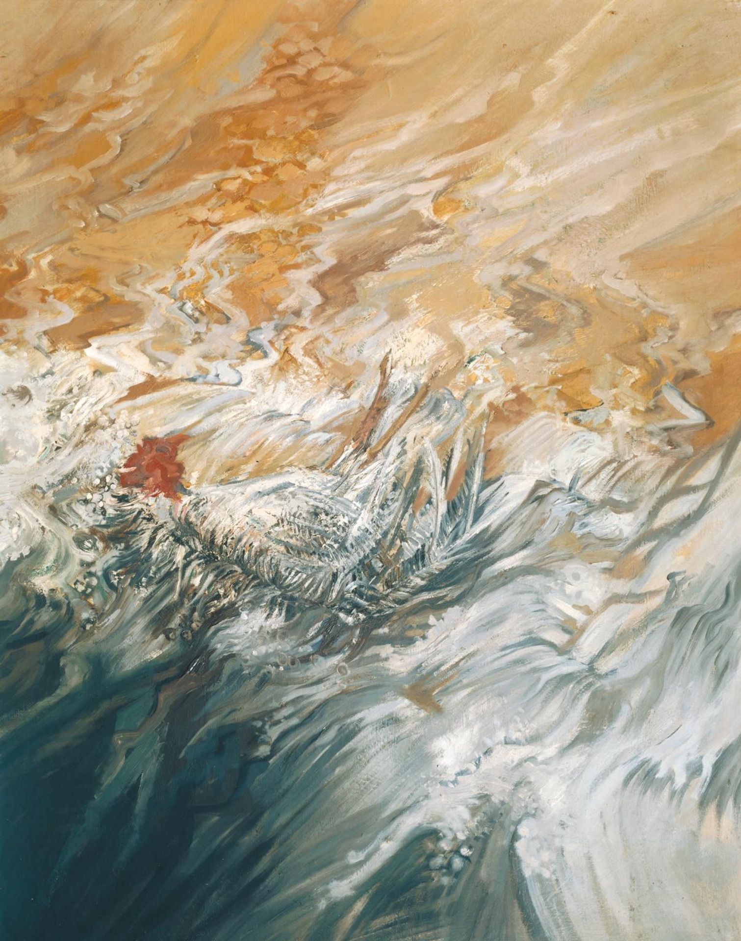 Dead Chicken in a Stream by  Edward Middleditch