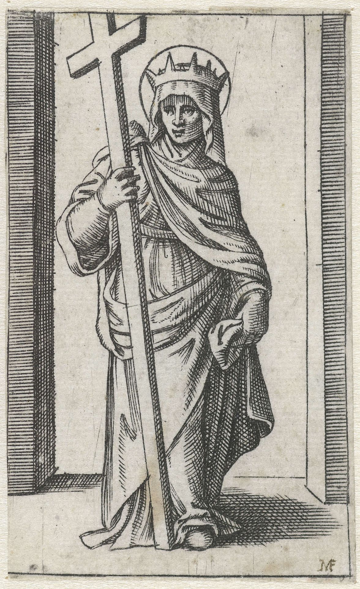 Heilige Helena met kruis by Anonymous