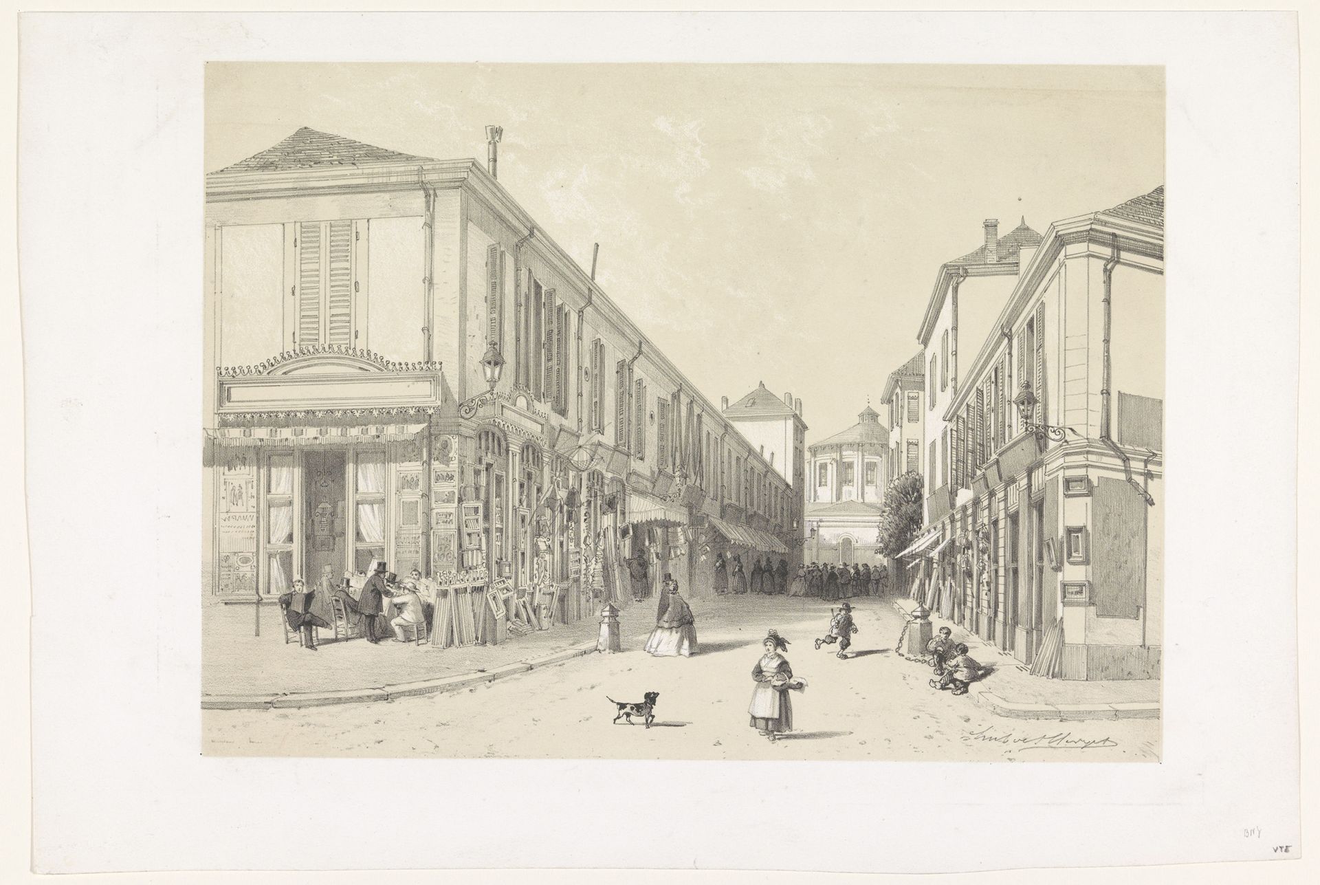Straatgezicht by Hubert Clerget