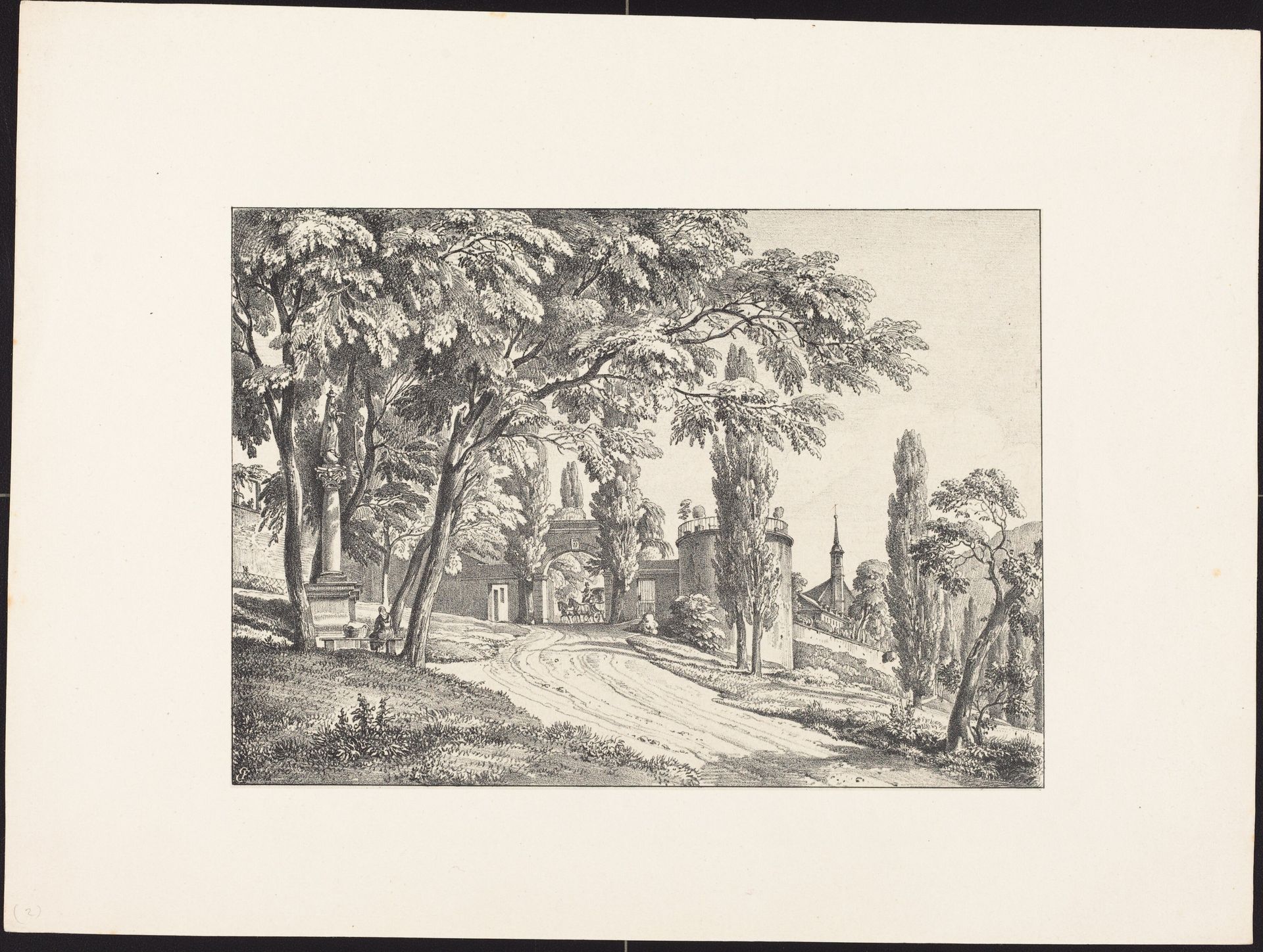 Entrance to the Convent Courtyard by Ernst Fries