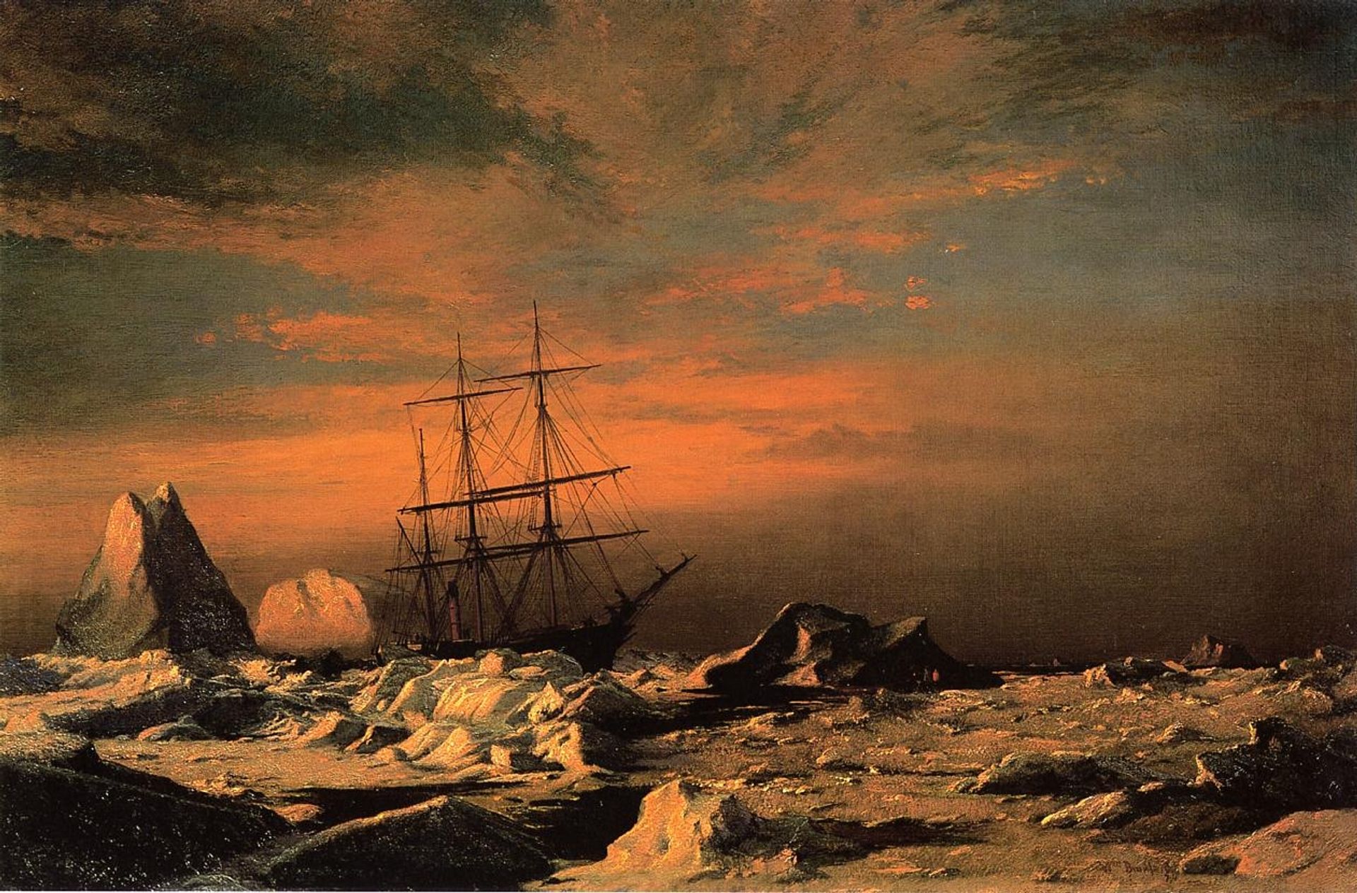 Ice Dwellers Watching the Invaders by William Bradford