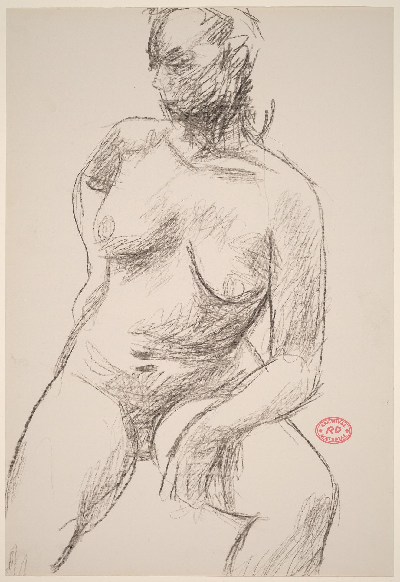 Untitled [nude turning and looking to her right] by Richard Diebenkorn