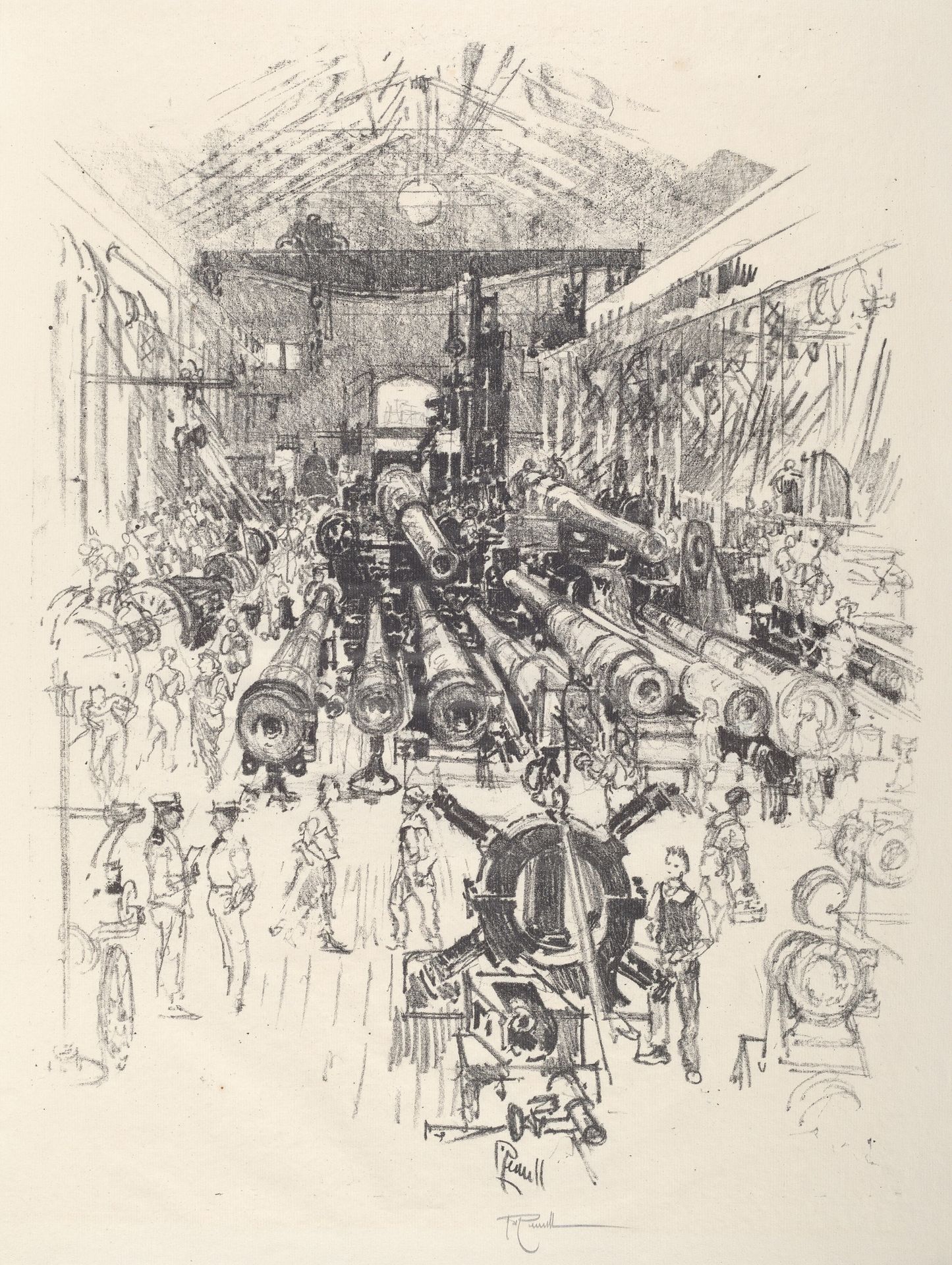 The Gun Factory by Joseph Pennell