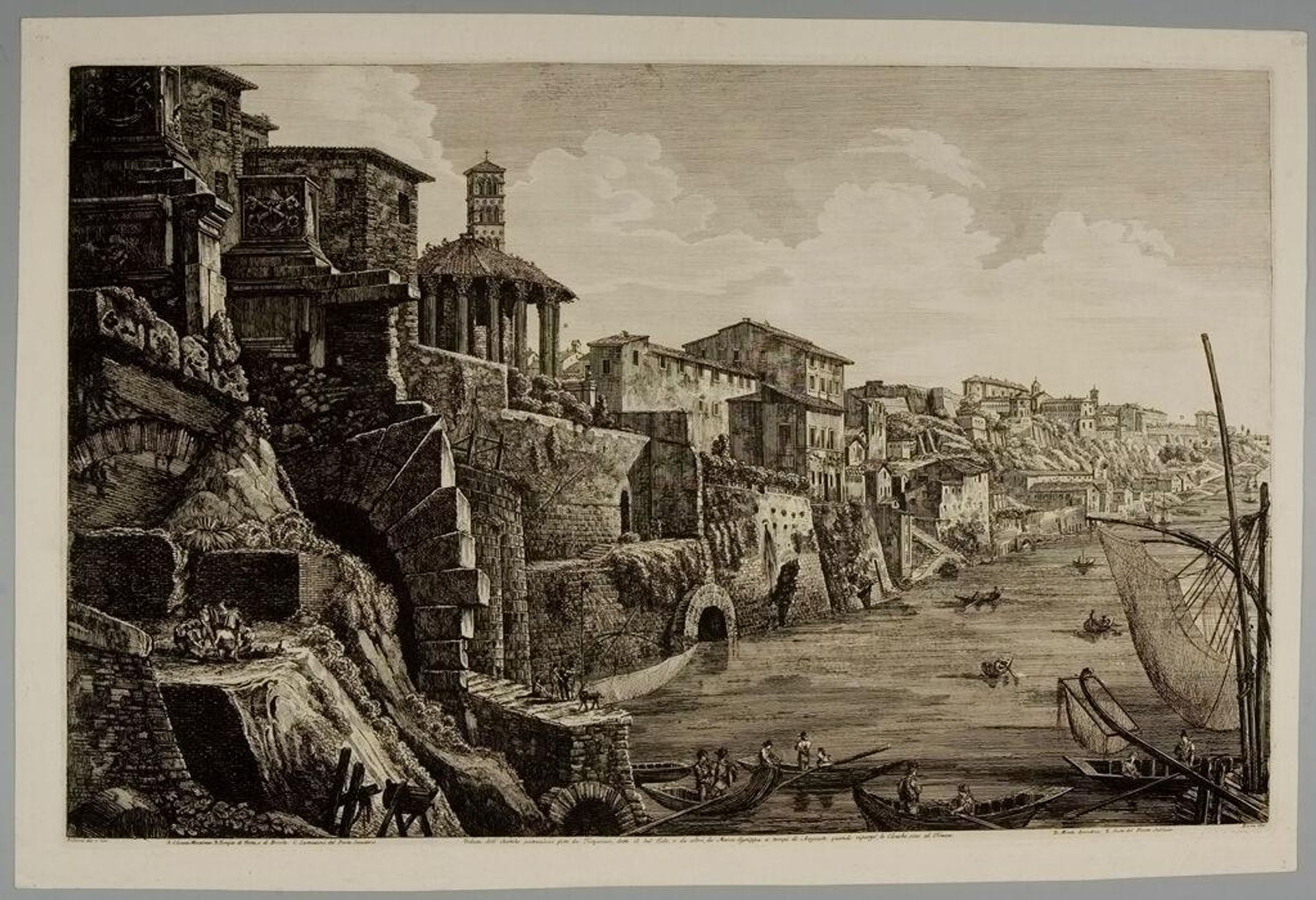 Bank of the Tiber by Luigi Rossini