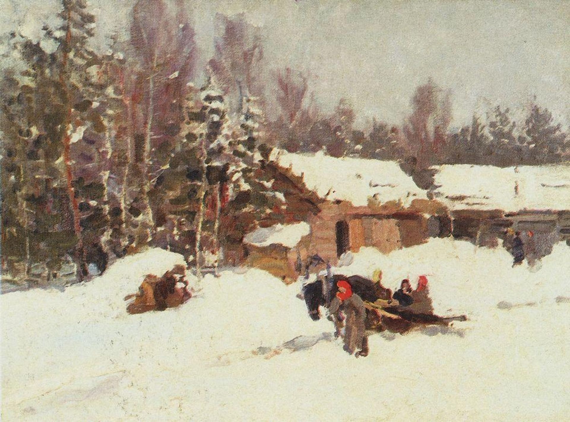 Winter Landscape by Konstantin Alexeevich Korovin