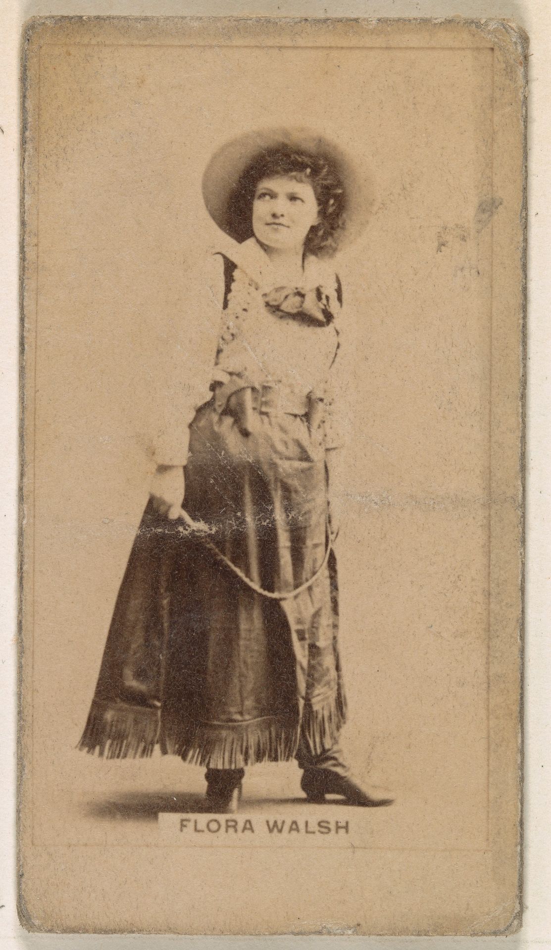 Flora Walsh, from the Actresses series (N245) issued by Kinney Brothers to promote Sweet Caporal Cigarettes by Kinney Brothers Tobacco Company
