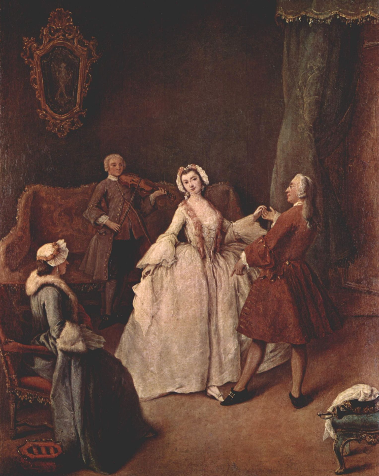 The Dancing Lesson by Pietro Longhi