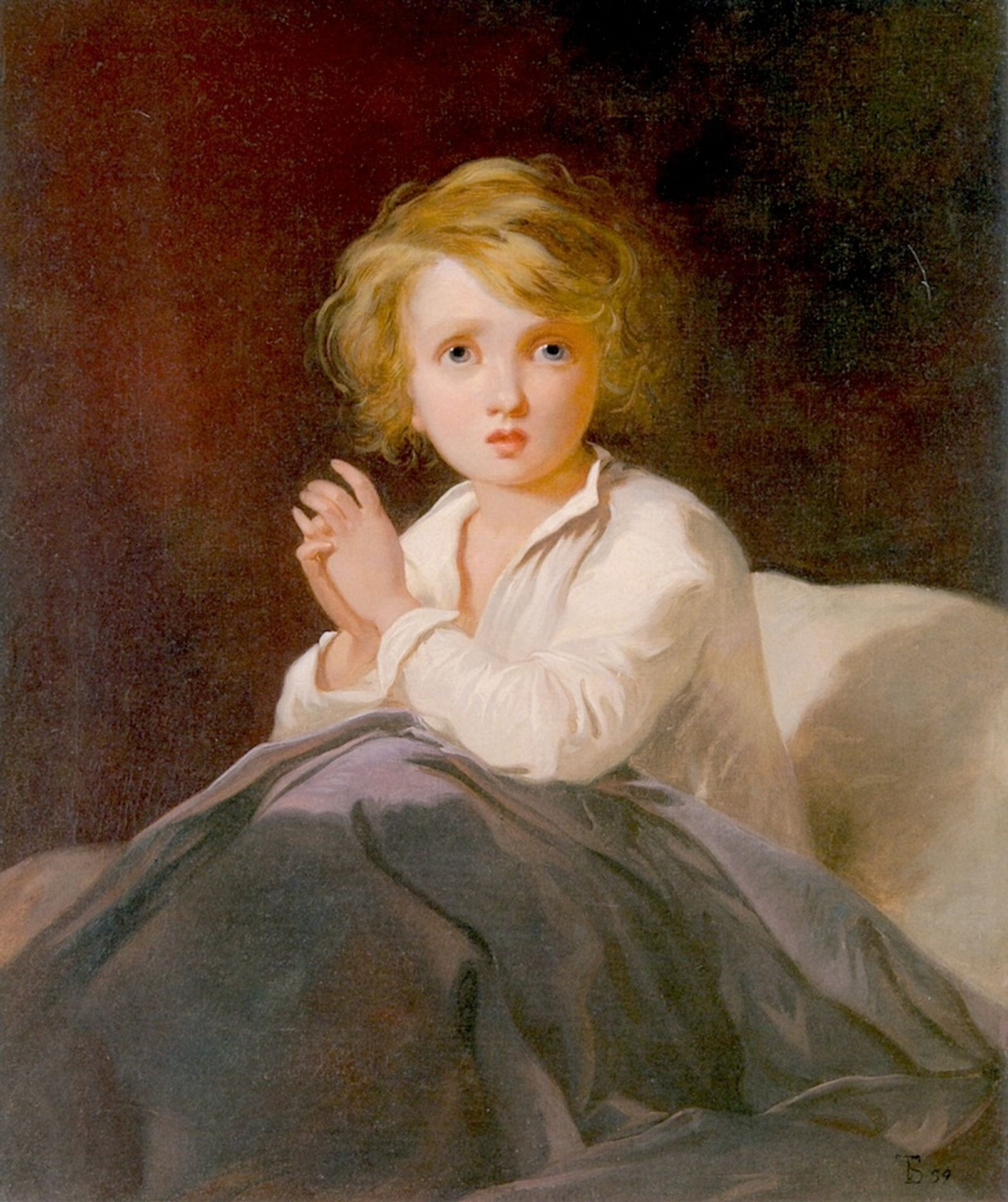 Child in Bed by Thomas Sully