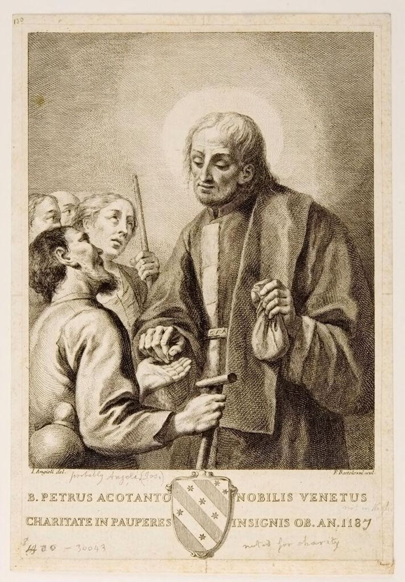 Blessed Peter Acotanto by Francesco Bartolozzi
