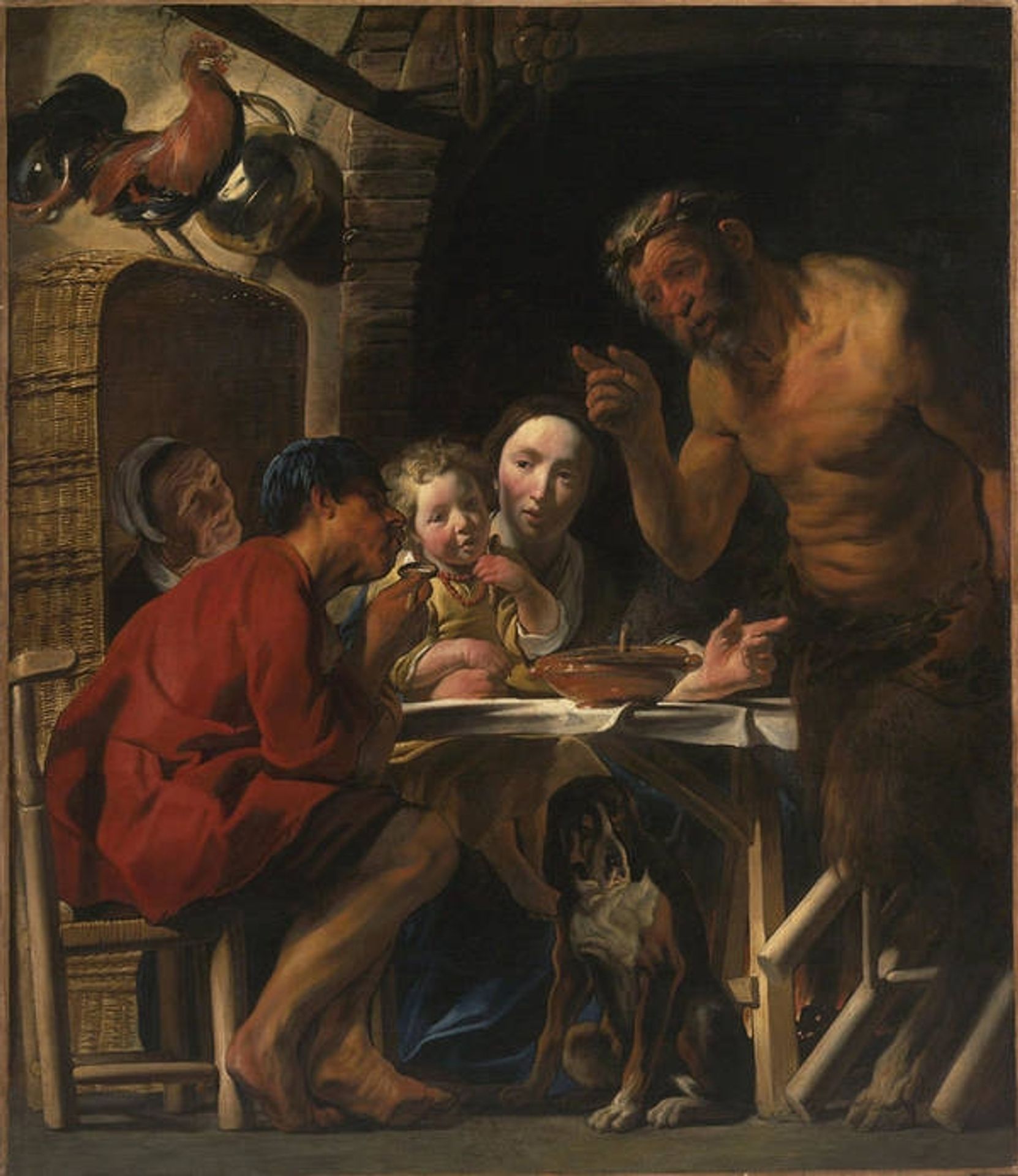 Satyr and Peasant by Jacob Jordaens