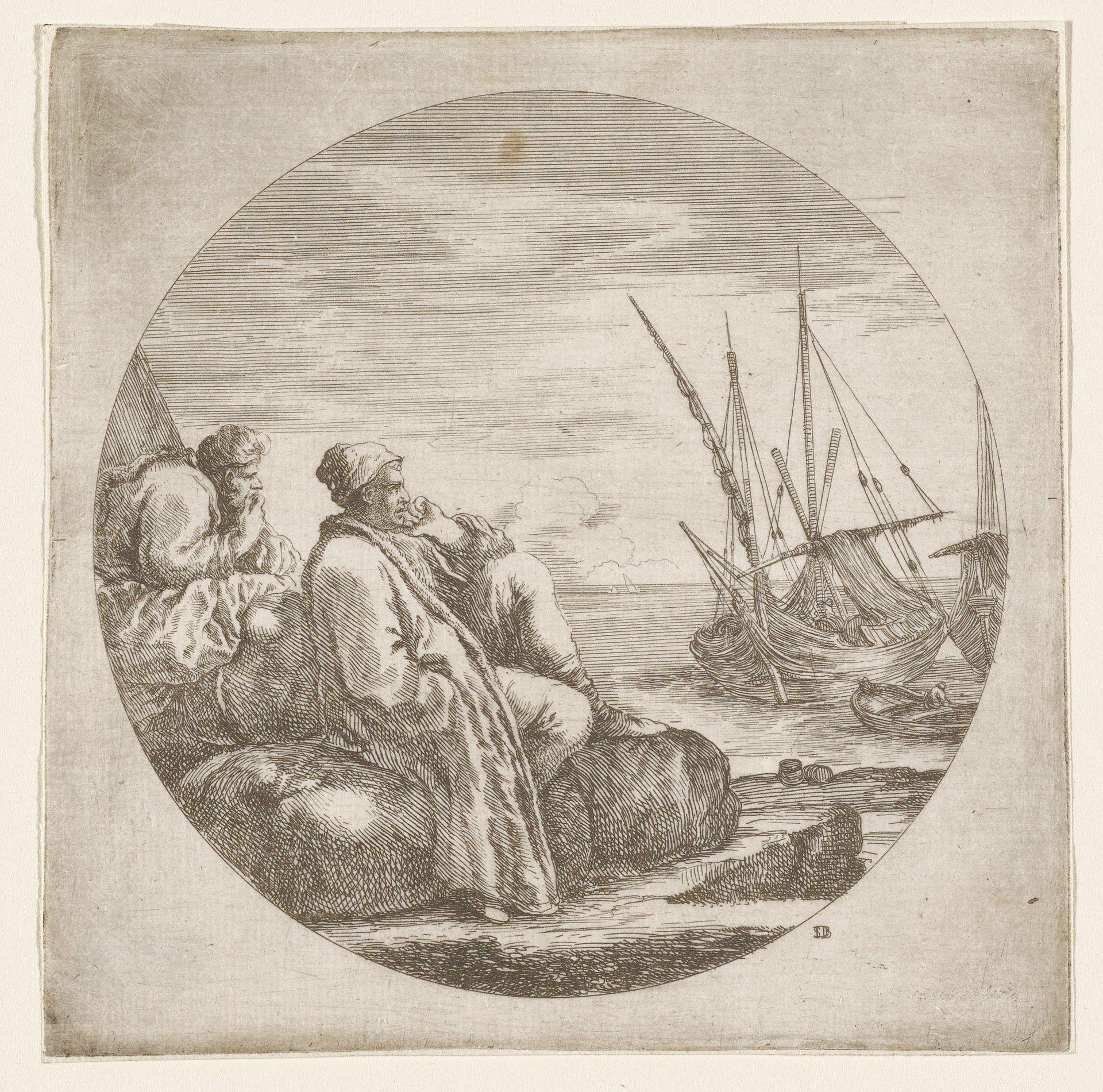 The Two Turkish Merchants by Stefano della Bella