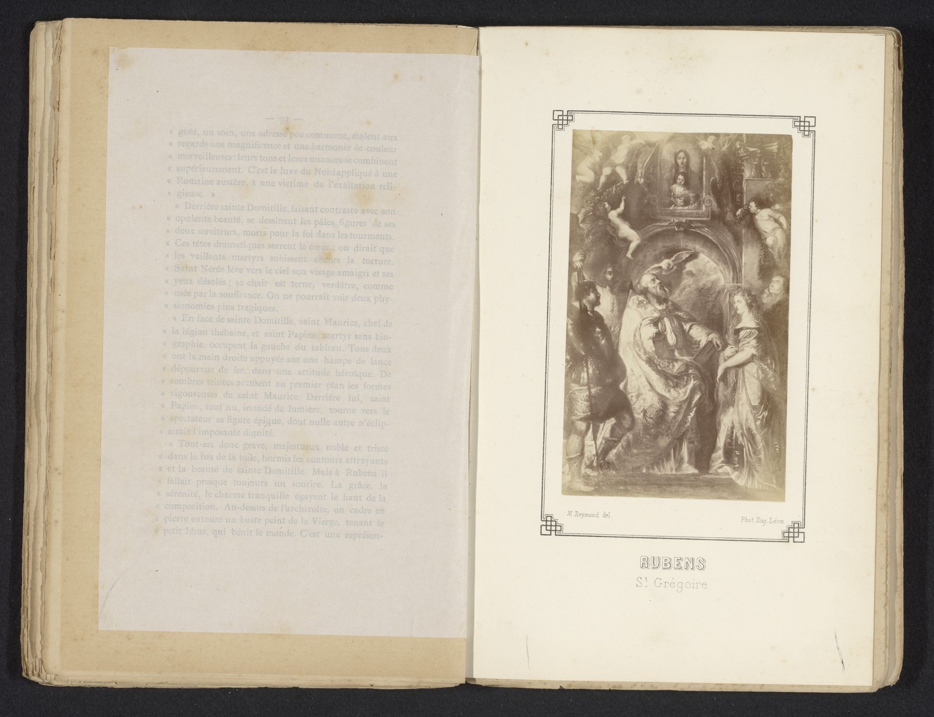 Fotoreproductie van een schilderij van Paus Gregorius door Peter Paul Rubens by E. Léon