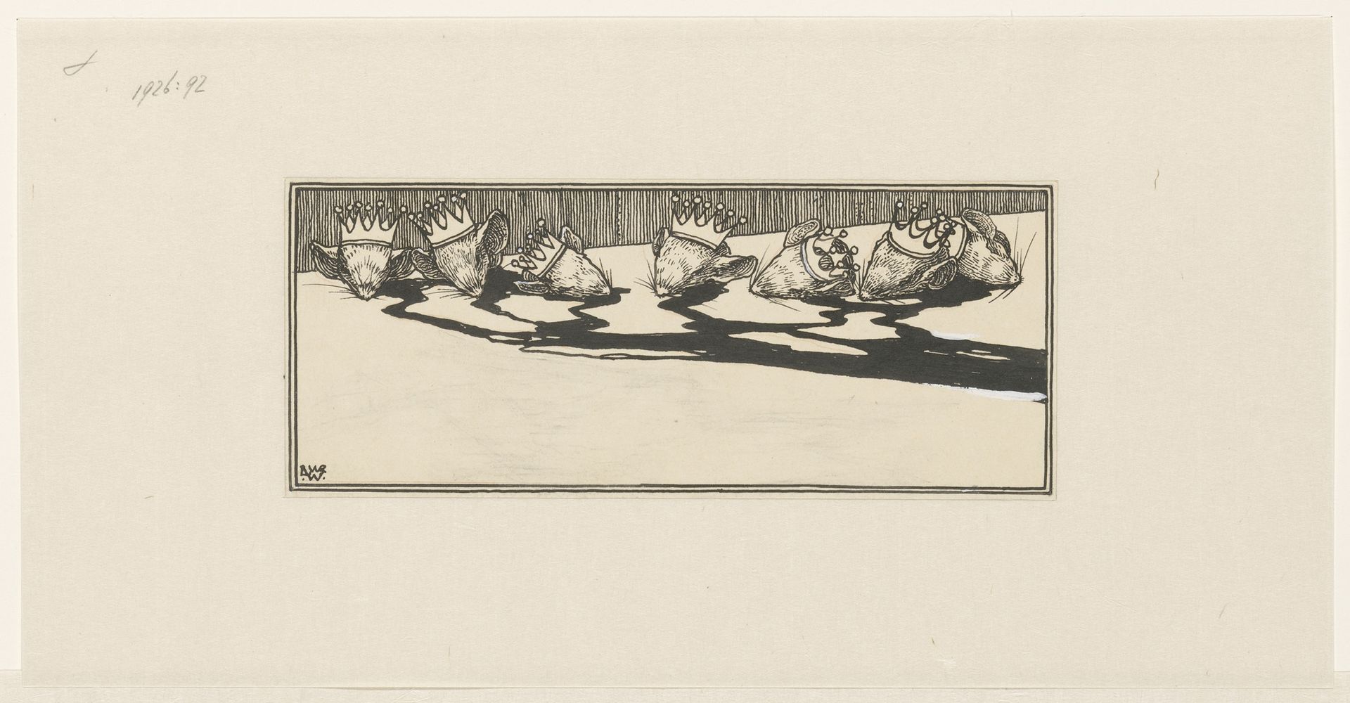 Notenkraker aanschouwt de voorbijtrekkende cavalerie by Willem Wenckebach