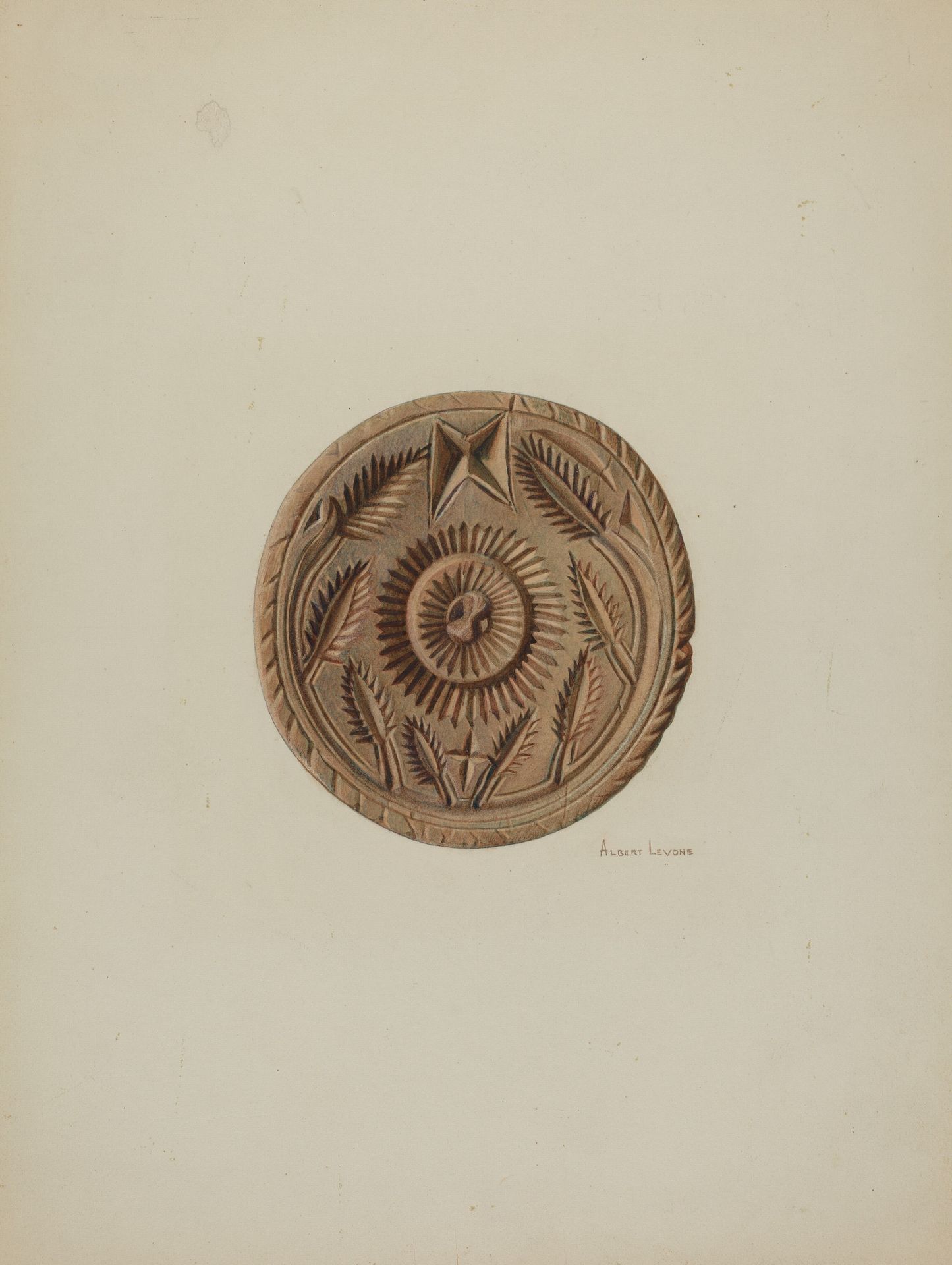 Pa. German Butter Mold by Albert Levone