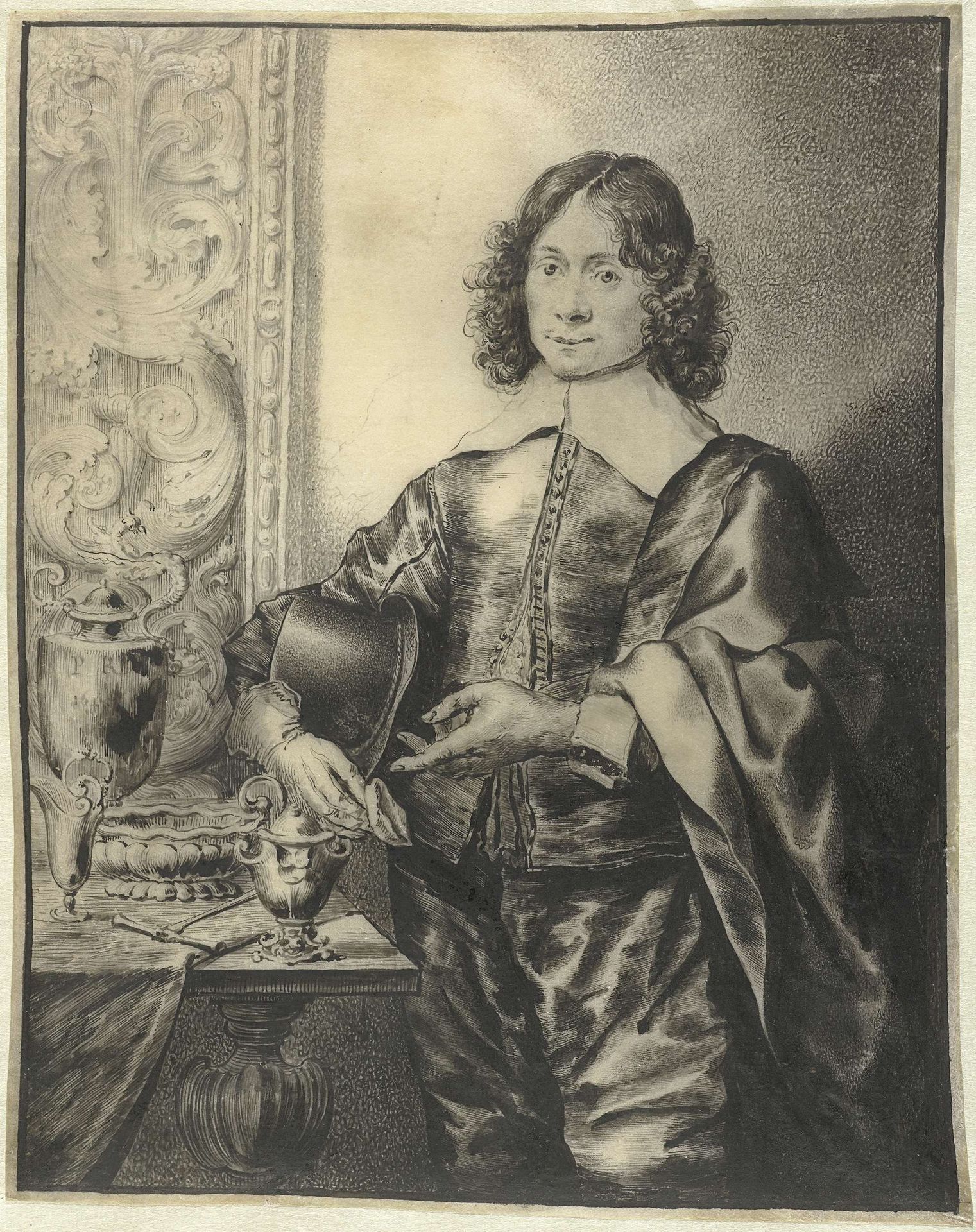 Portret van een edelsmid by Pieter Rottermondt