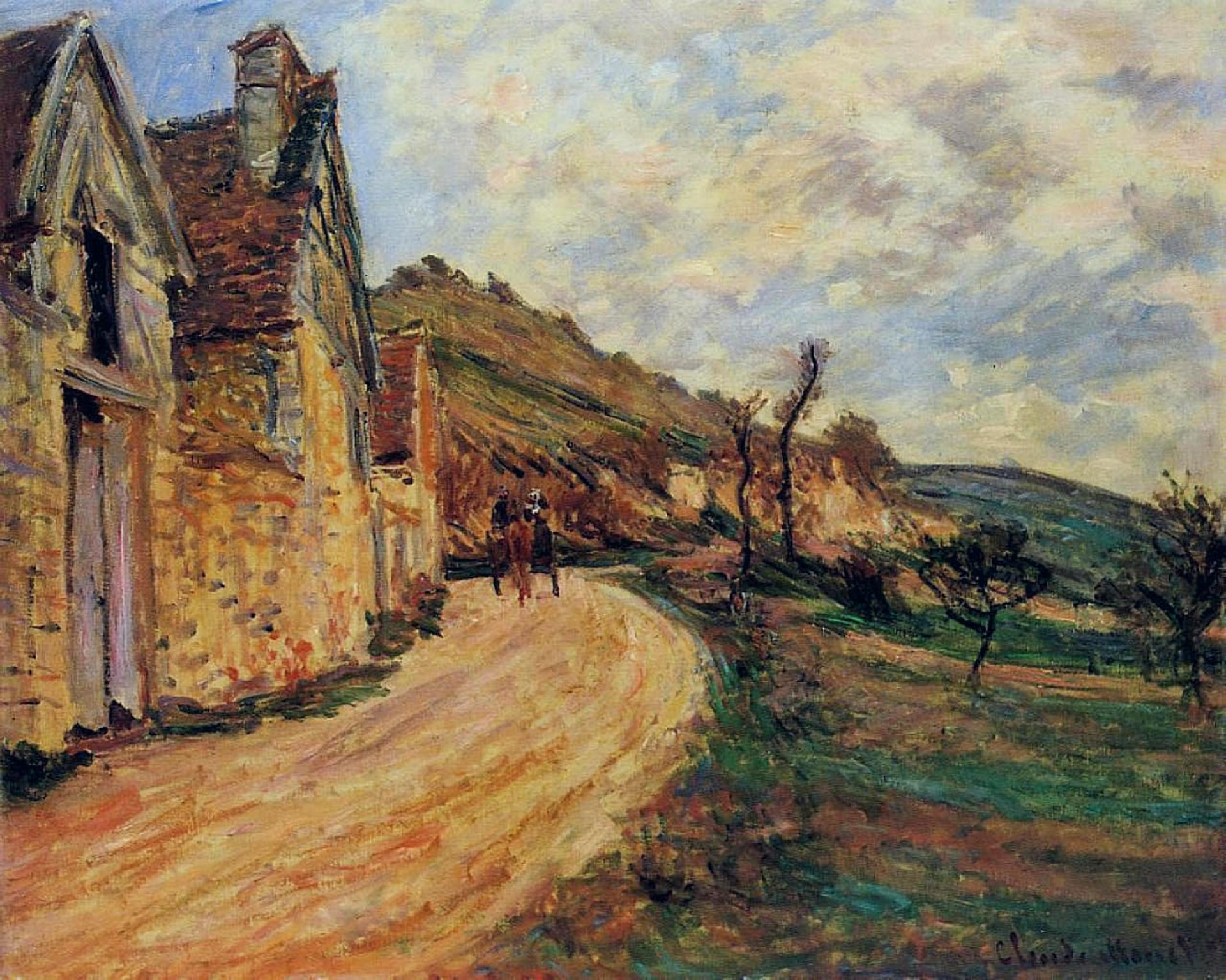 Rocks at Falaise near Giverny by Claude Monet