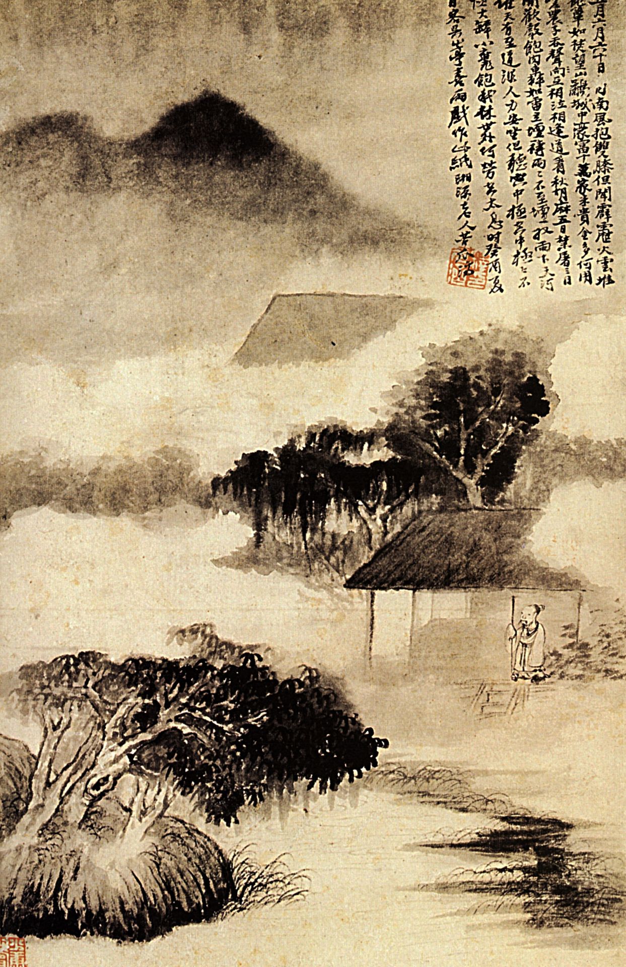 Sound of thunder in the distance by Shitao