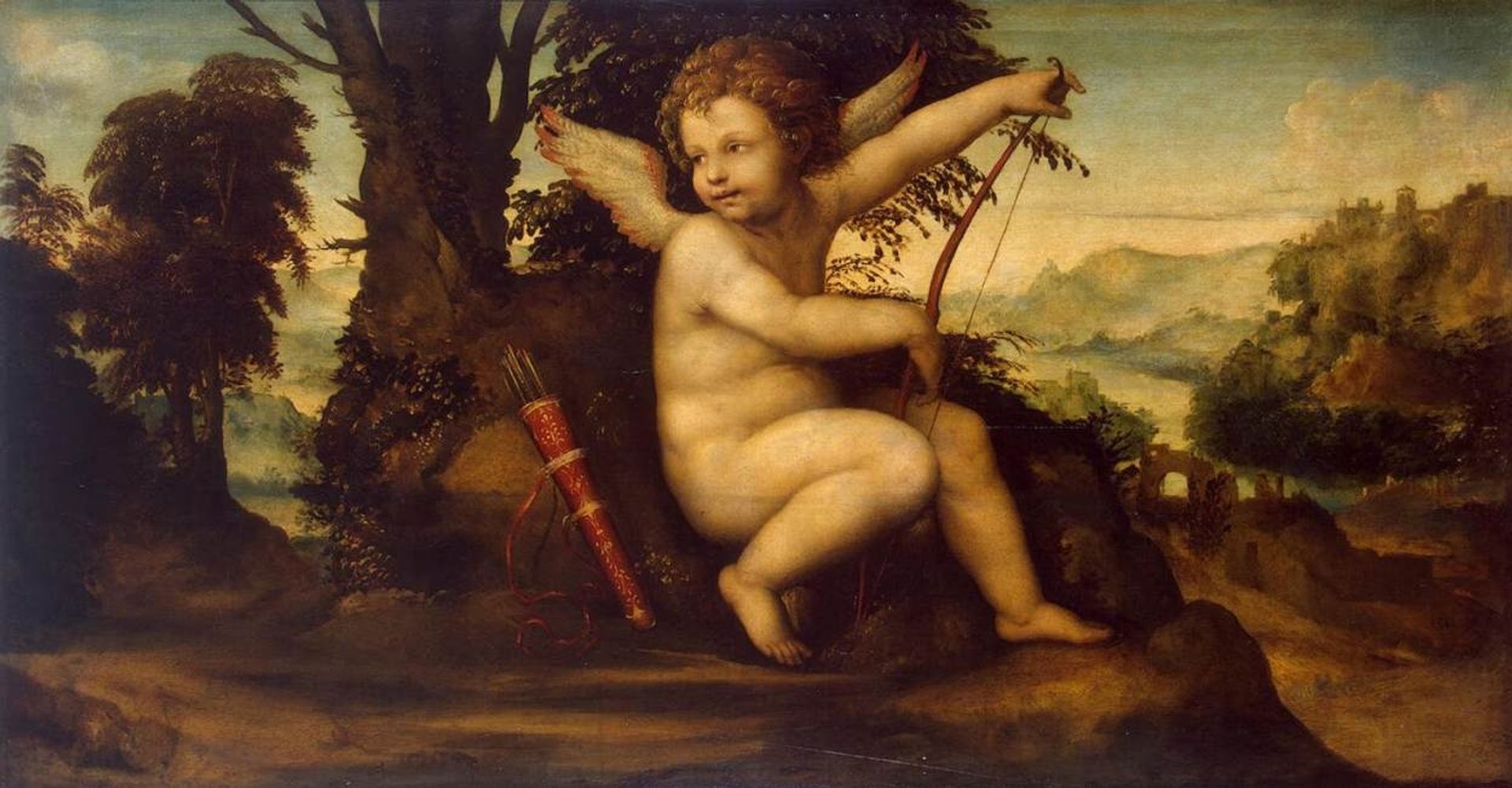 Cupid in a Landscape by Il Sodoma