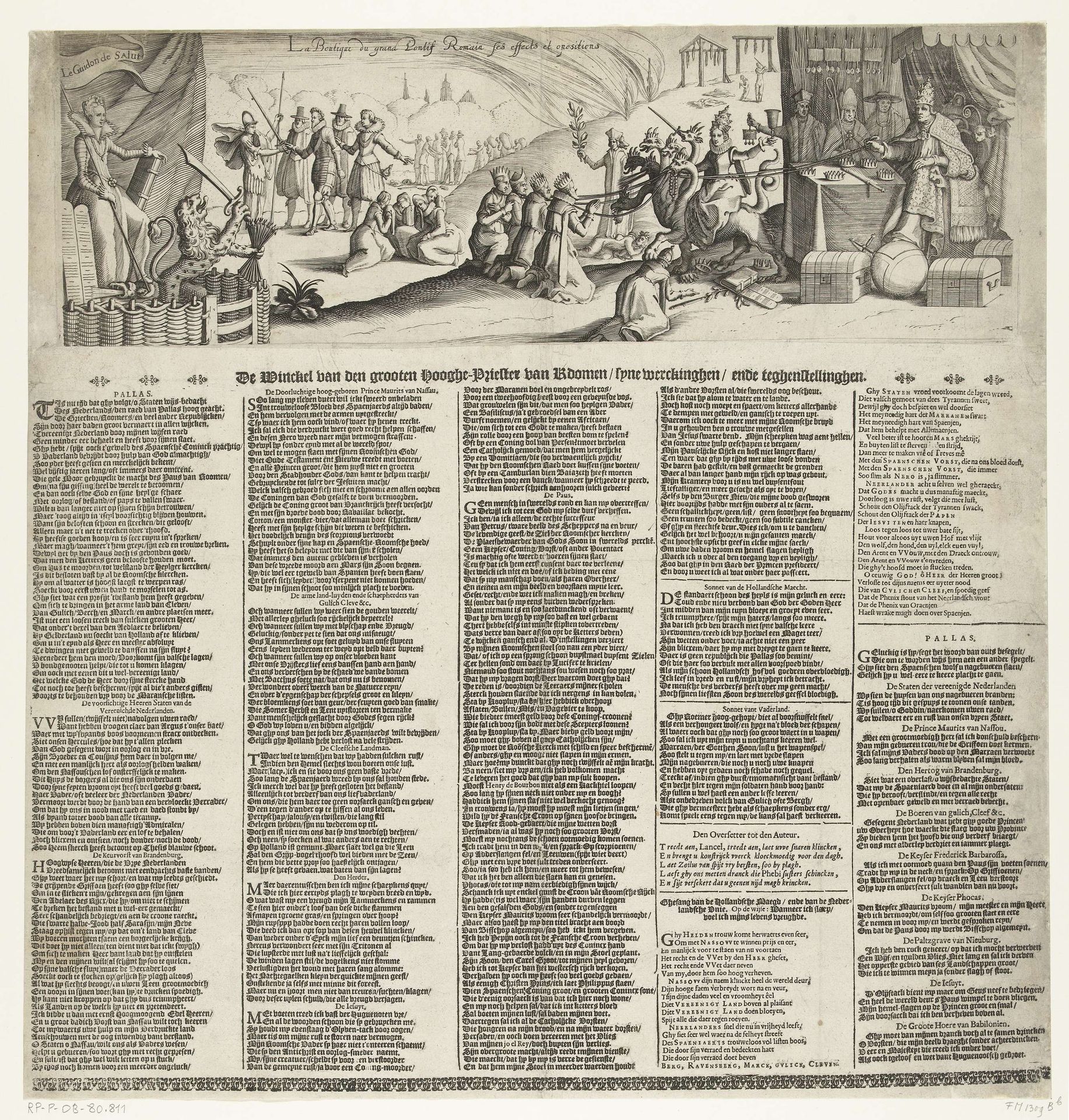 De winkel van de paus van Rome, ca. 1615 by Anonymous