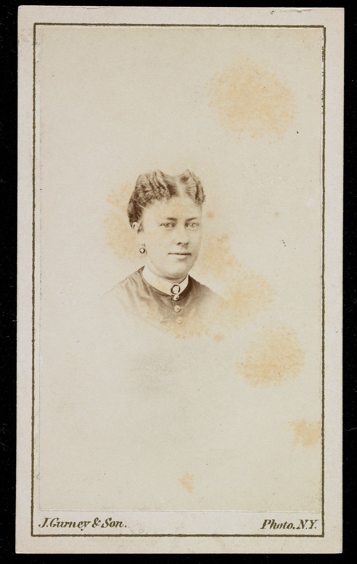 Untitled [portrait of an unidentified woman] by Jeremiah Gurney