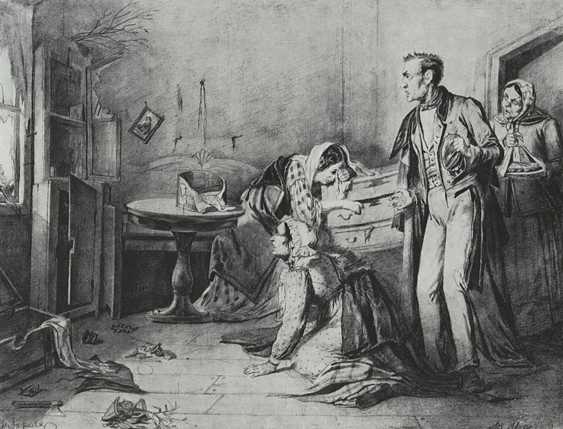 Burglary at Easter Eve by Vasily Perov
