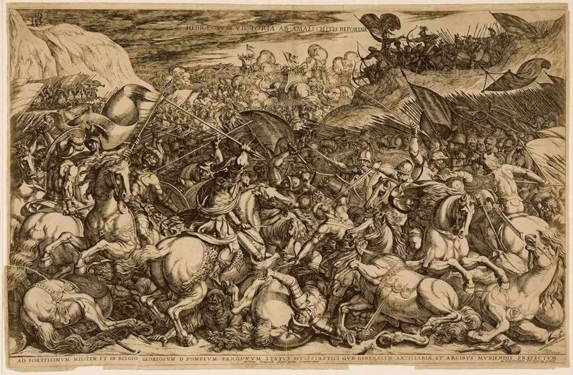 Battle of the Israelites and the Amalekites by Antonio Tempesta