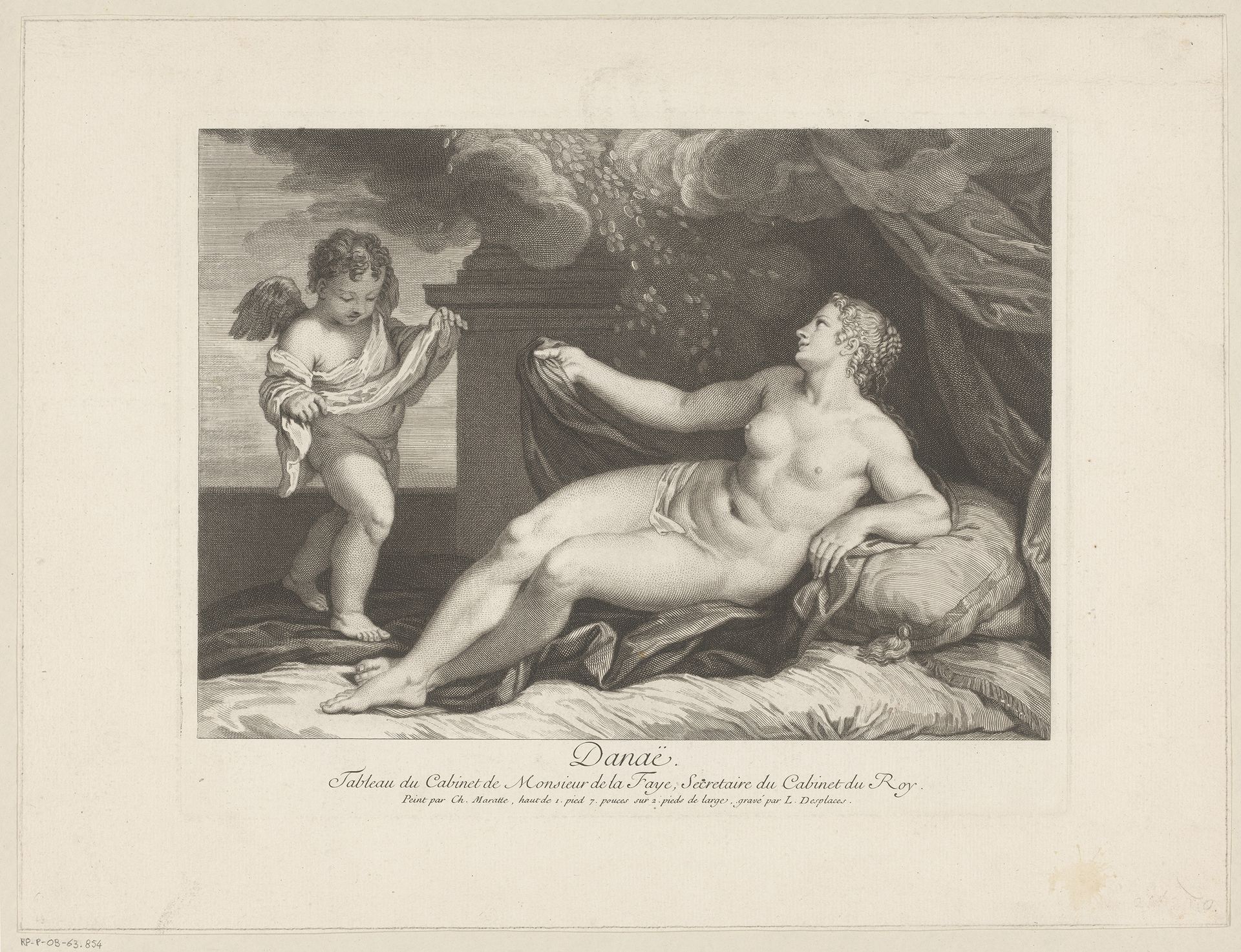 Jupiter en Danaë by Louis Desplaces
